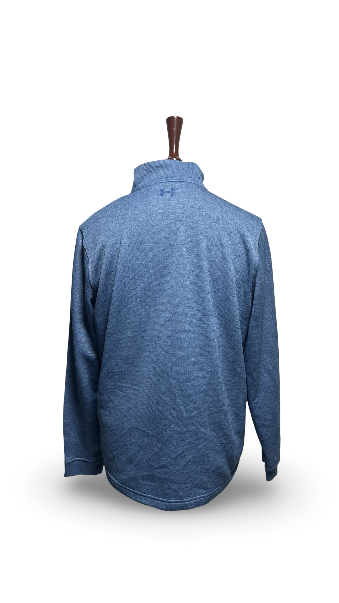 Under Armour Storm Sweater Mens Blue Loose Coldgear Golf Quarter Zip