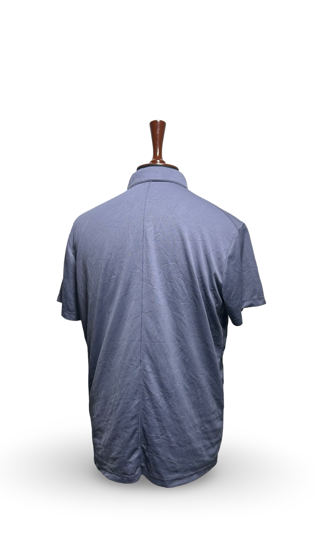 Nike Polo Shirt Mens Nautical White Dry Vapor Stripe Golf Performance