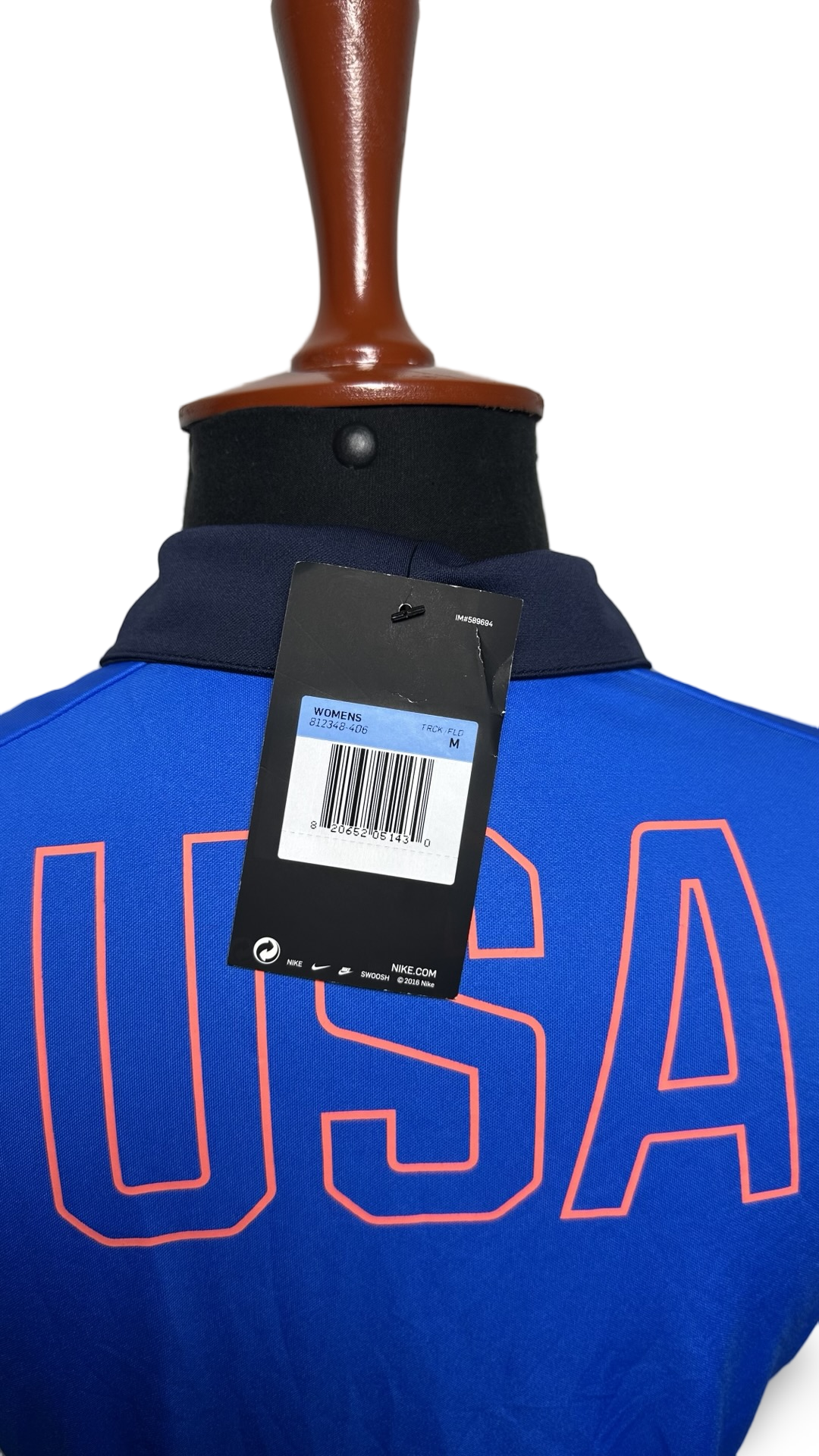 Nike Golf Team USA Golf Polo Shirt Dri Fit - Royal Blue