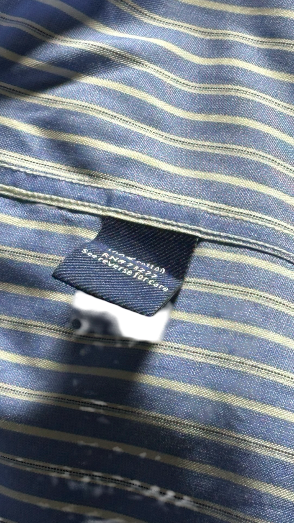 NWT Croft & Barrow Dress Shirt Men's 15.5 - 32/33 Blue w Stripes Cotton MSRP $60NWT