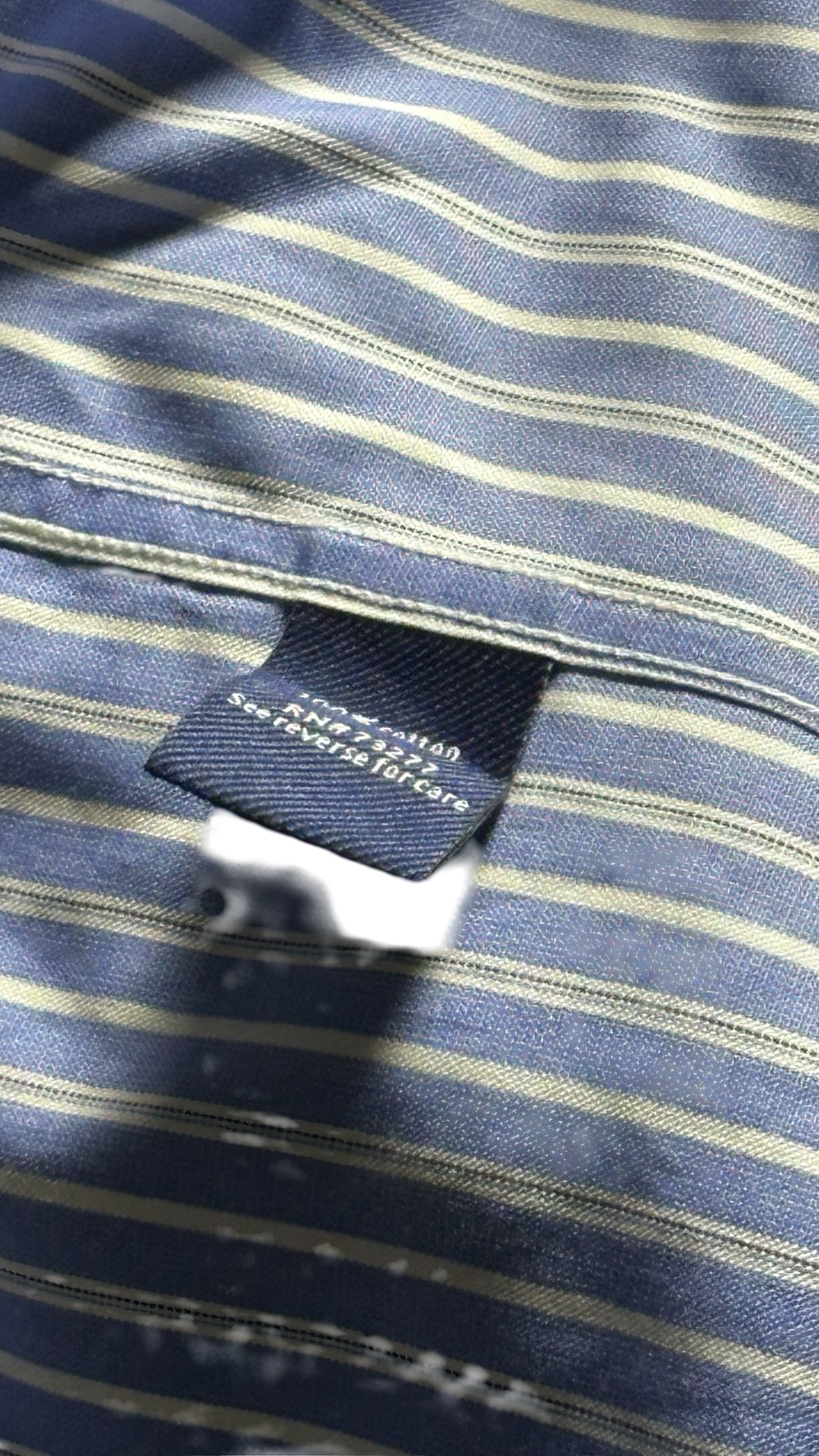 NWT Croft & Barrow Dress Shirt Men's 15.5 - 32/33 Blue w Stripes Cotton MSRP $60NWT