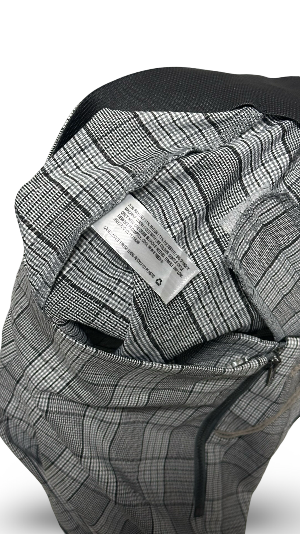 High-Rise Skinny Ankle Pants - A New Day Gray Plaid Women's Size 2R stretch