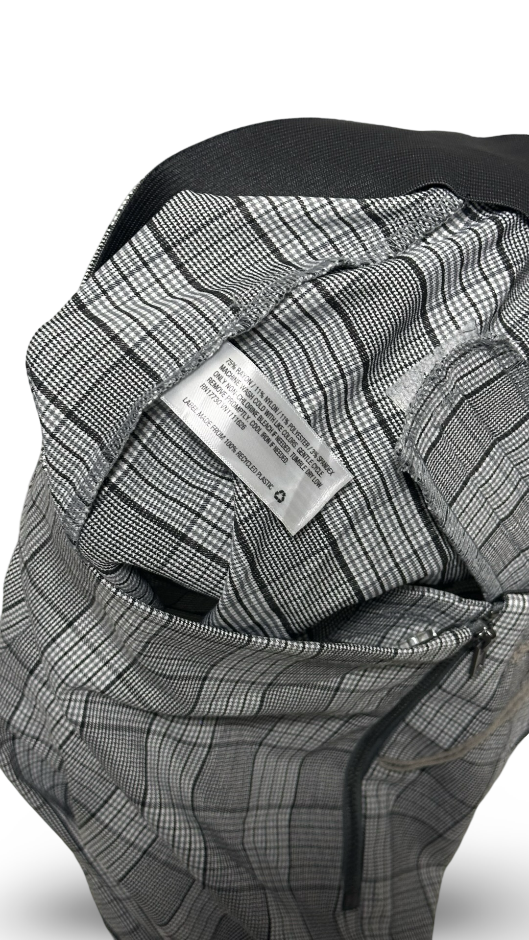 High-Rise Skinny Ankle Pants - A New Day Gray Plaid Women's Size 2R stretch