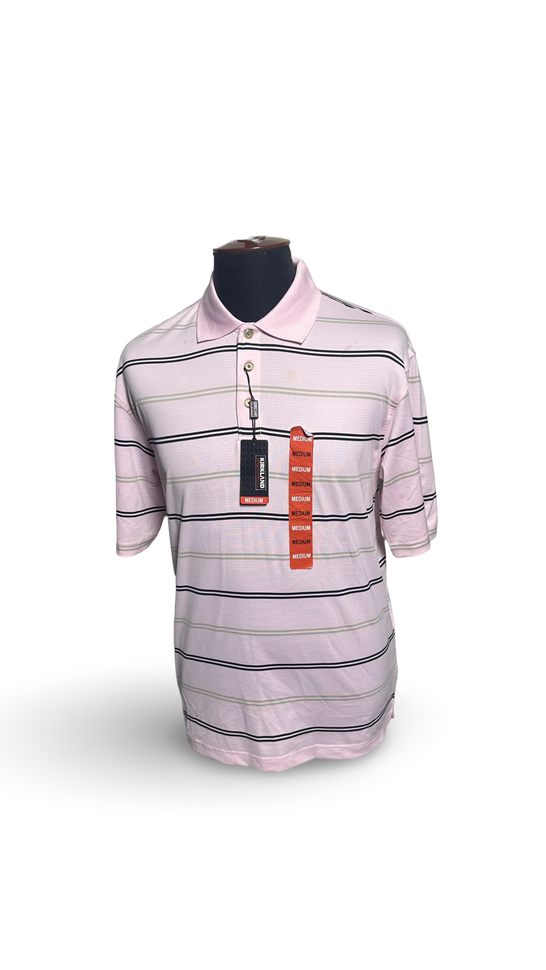 KIRKLAND SIGNATURE MENS PERFORMANCE 3 BUTTON POLO