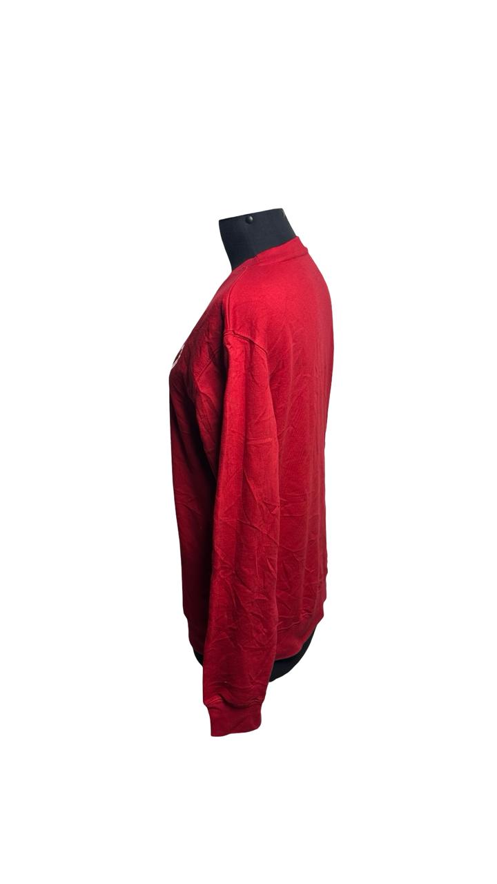 BASIC APPAREL CO XOXO PRINTED RED SWEATSHIRT FOR MENS