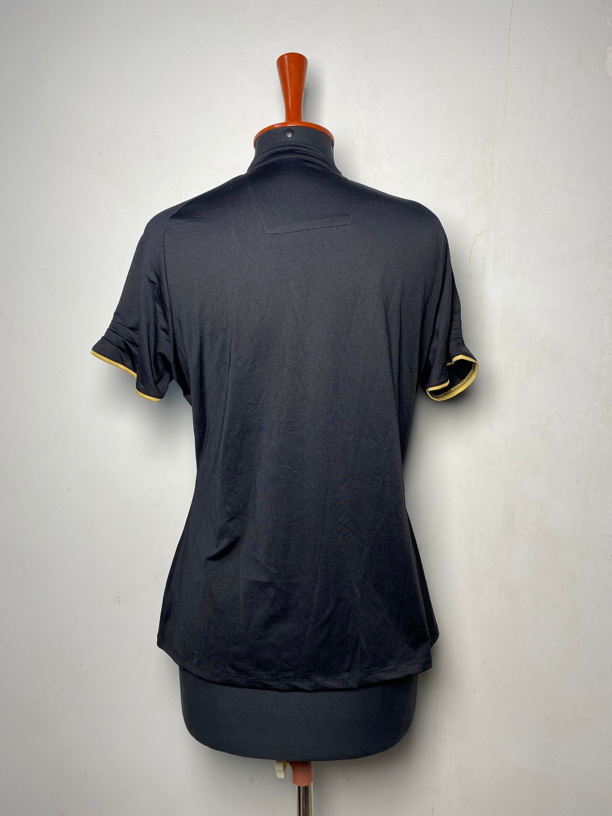 Nancy Lopez Polo Gold Black Polka Dot