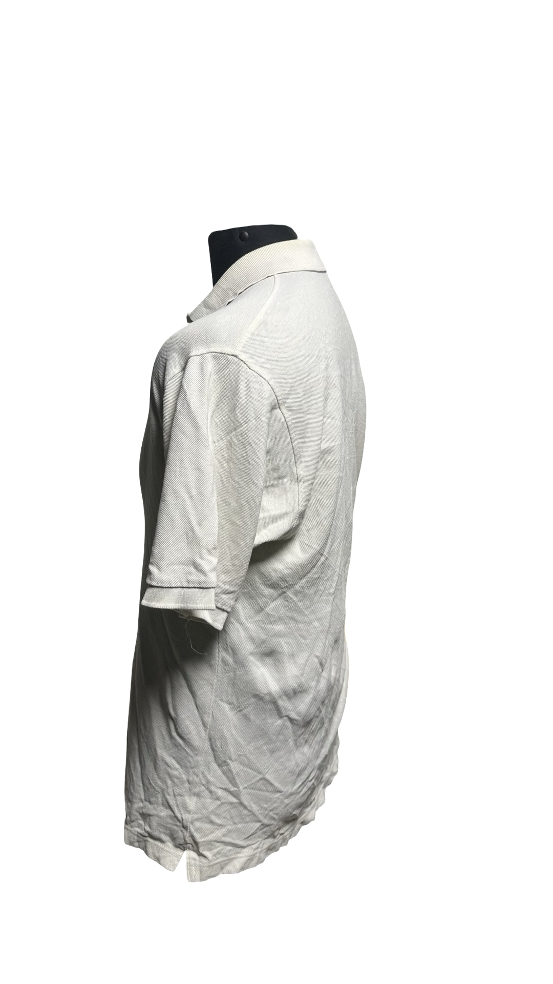 Men Burberry London Polo Shirt Button Front Tee T-shirt Top White Checker Large