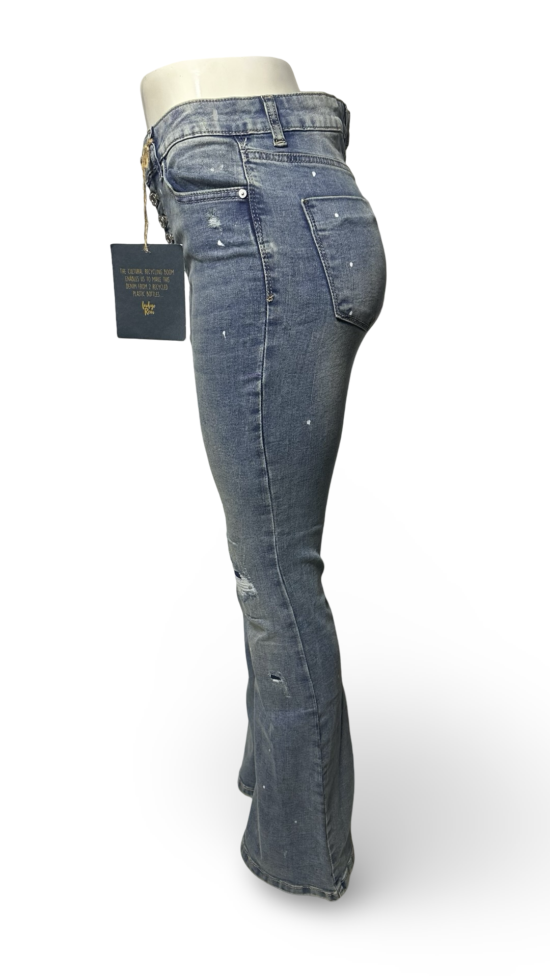INDIGO REIN HIGH RISE FLARE JEANS