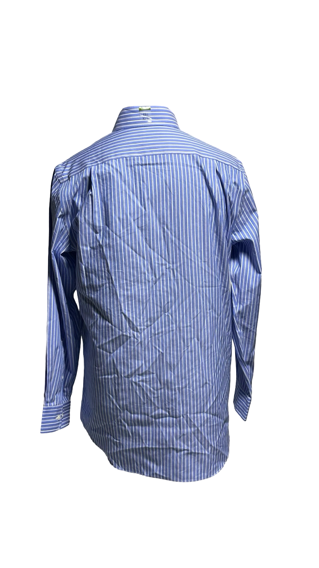 NWT Croft & Barrow Dress Shirt Men's 15.5 - 32/33 Blue w Stripes Cotton MSRP $60NWT