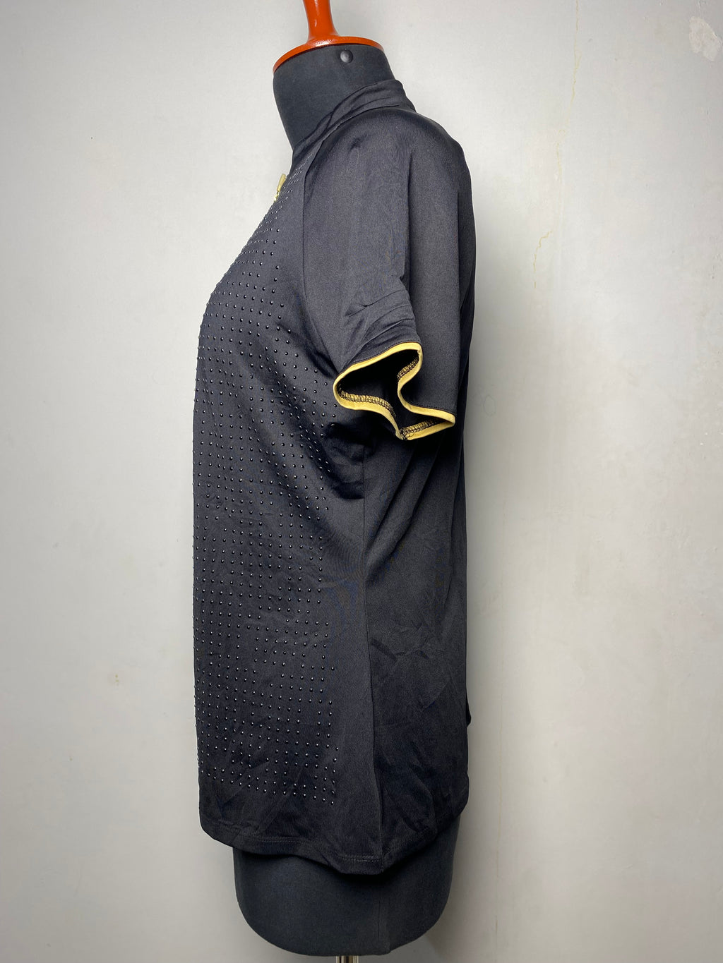 Nancy Lopez Polo Gold Black Polka Dot