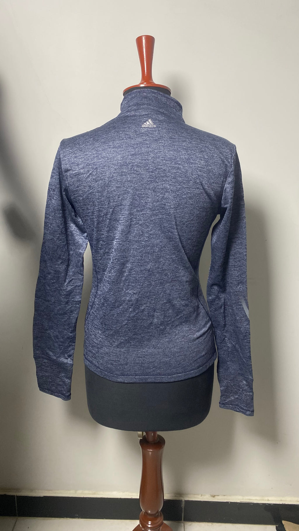 ADIDAS WOMENS 1/4 ZIP TACK TOP