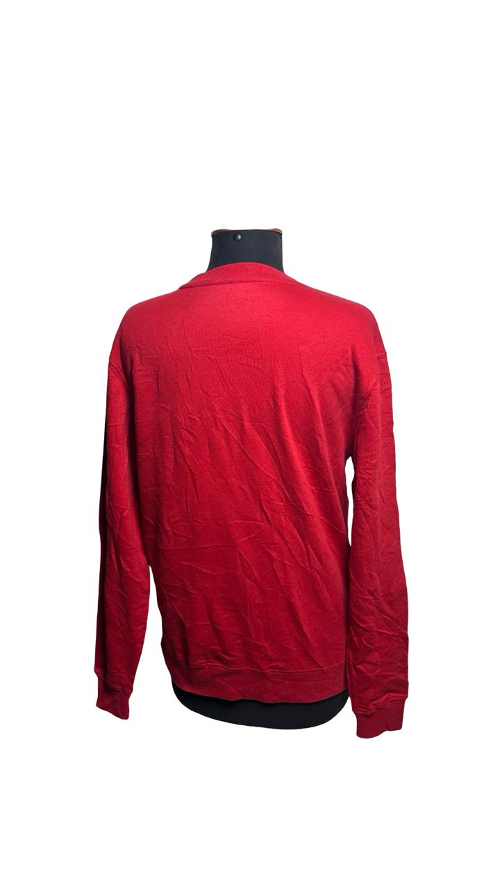 BASIC APPAREL CO XOXO PRINTED RED SWEATSHIRT FOR MENS