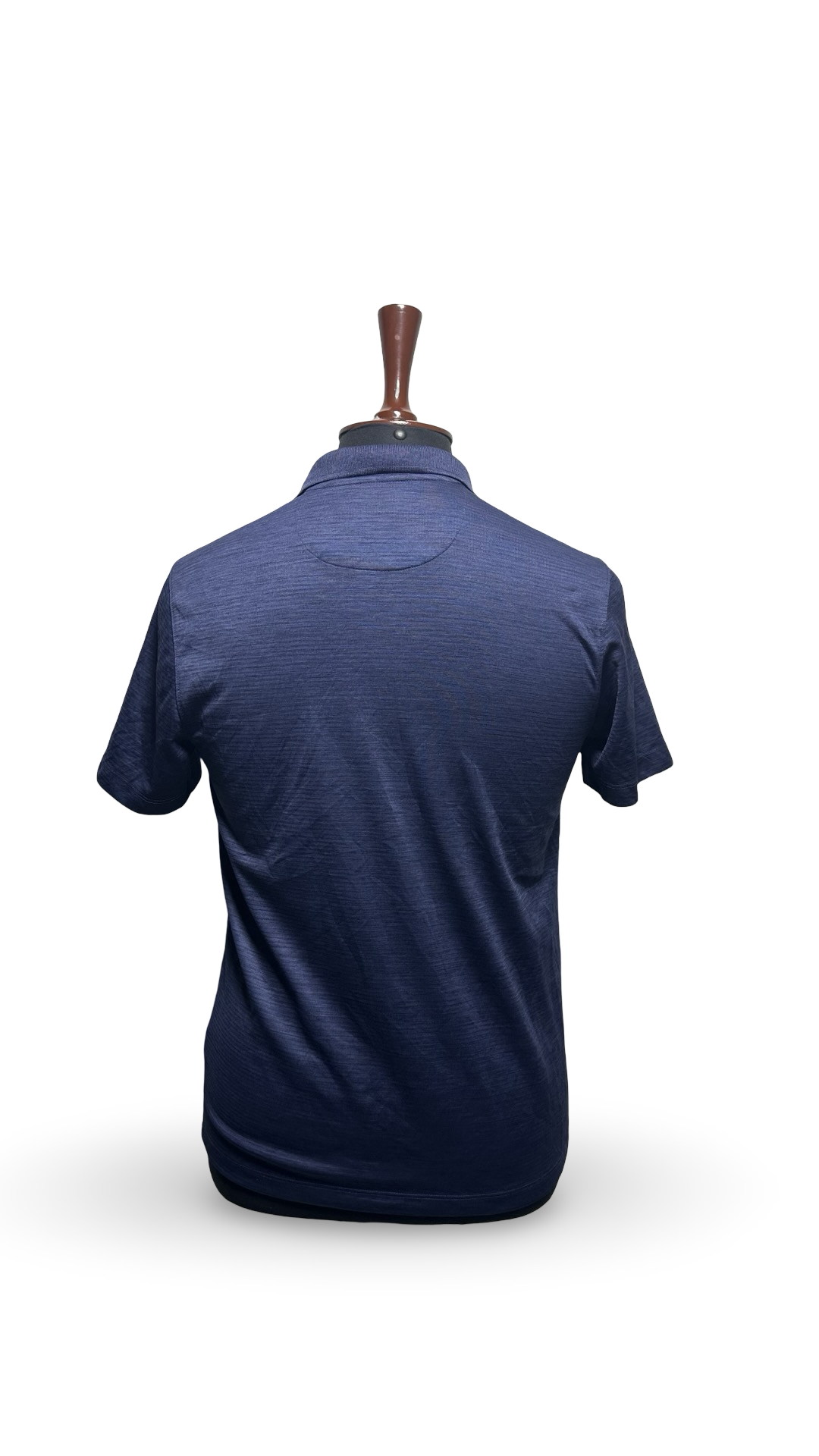 Van Huesen Never tuck mens navy blue slim fit polo