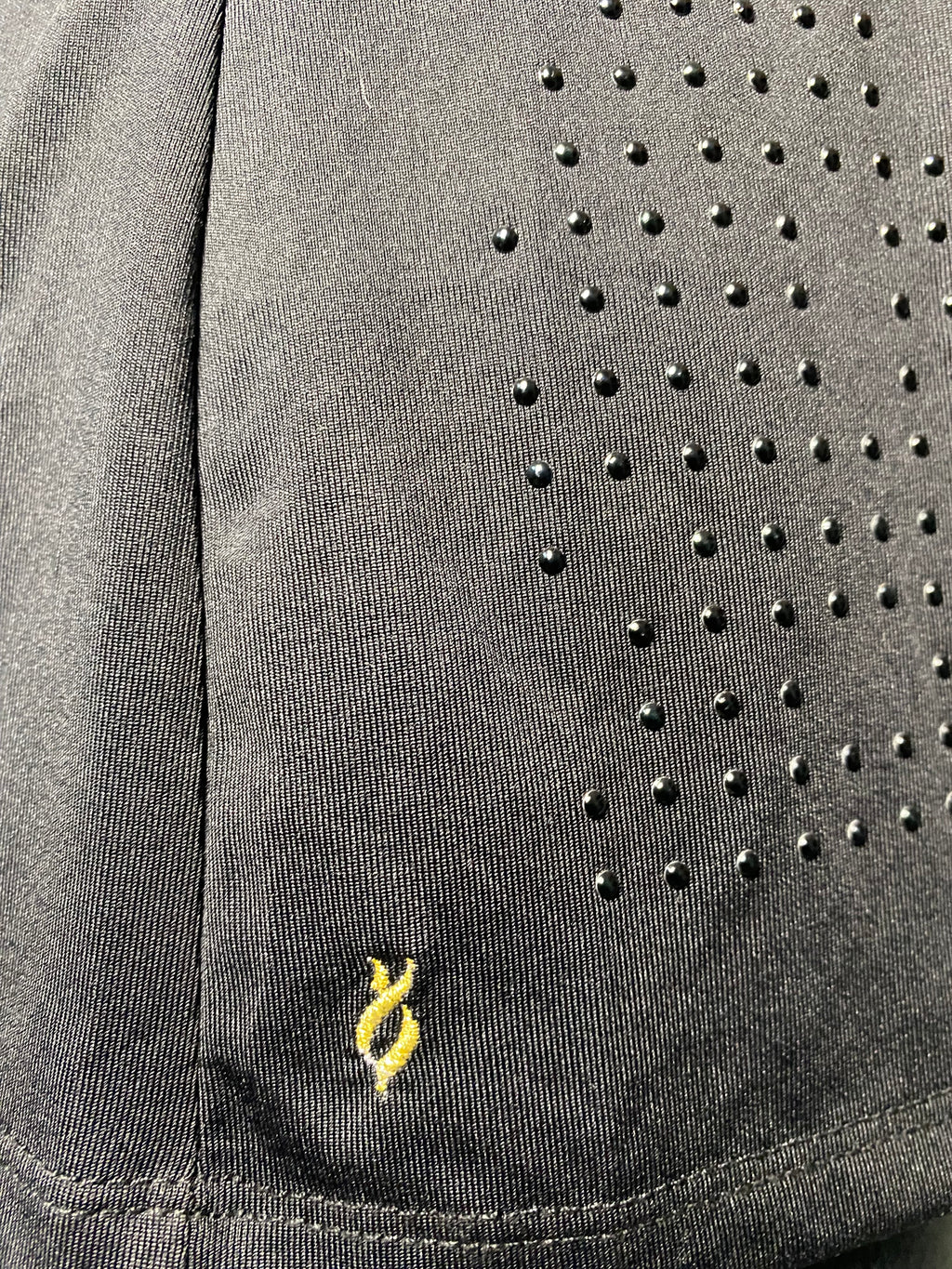 Nancy Lopez Polo Gold Black Polka Dot