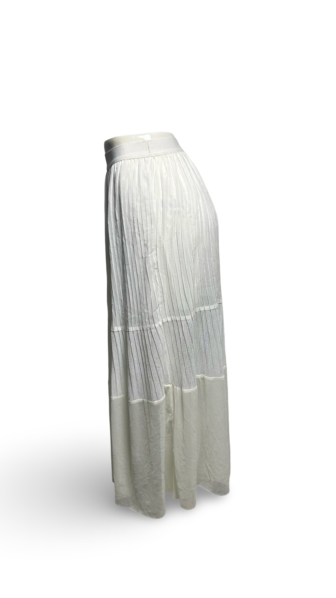 LUCKY PARIS WOMENS MAXI SKIRT WHITE