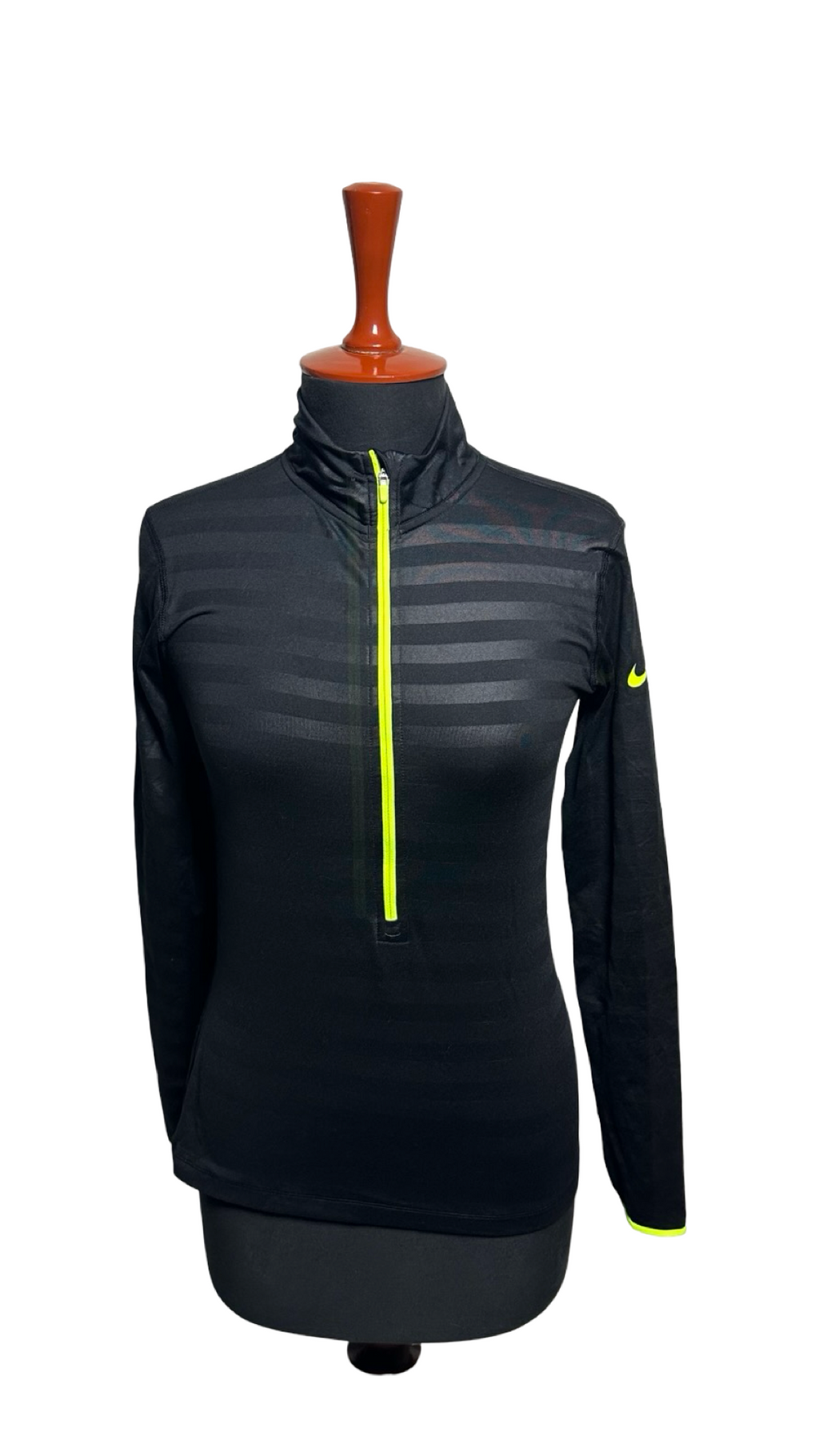 Womens SM Nike PRO Dri-FIT 1/2 Zip Light Fleece Long Sleeve Pullover Shirt EUC!