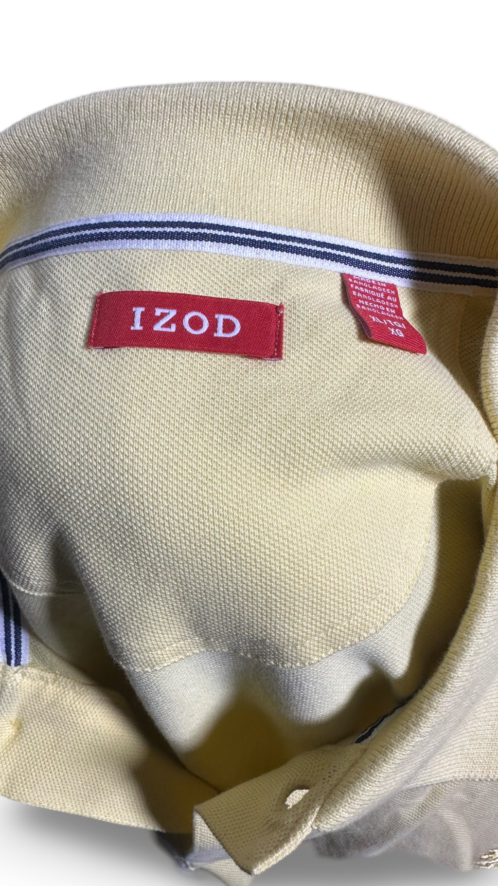 IZOD MENS 3 BUTTON POLO