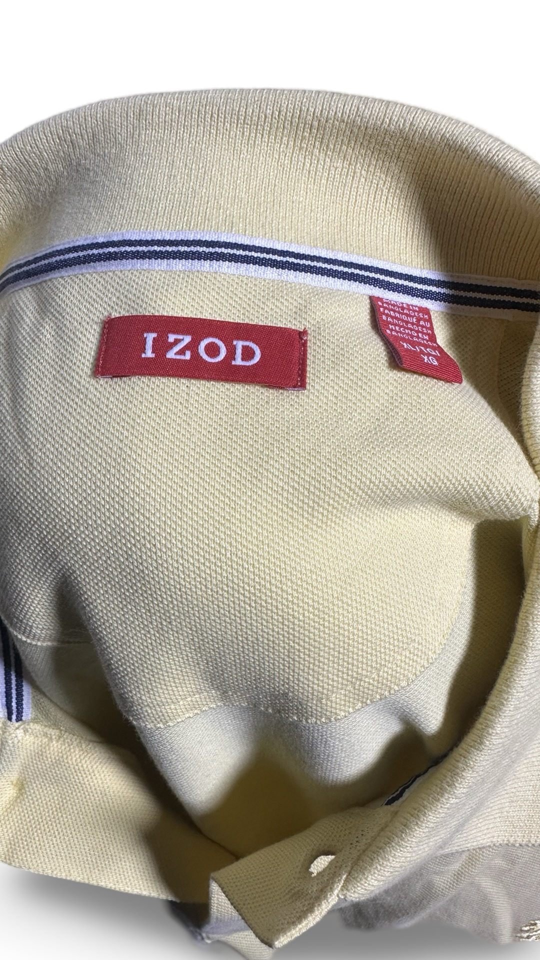 IZOD MENS 3 BUTTON POLO