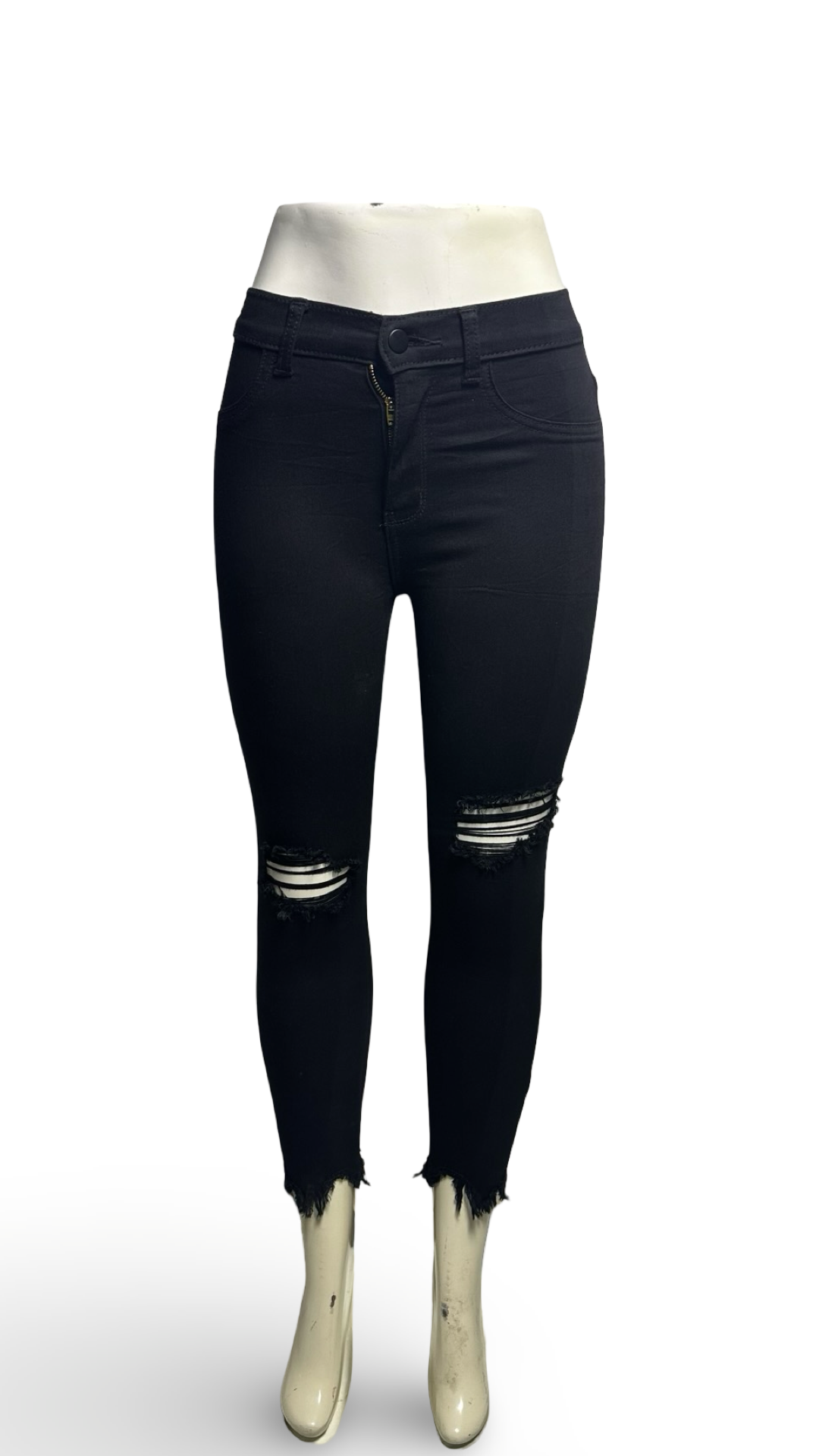 Fashion Nova Women’s Ripped skinny jeans black new with tags