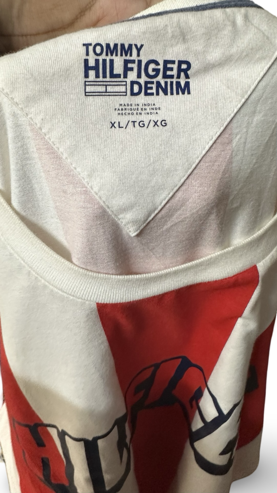 TOMMY HILFIGER VERTICAL STRIPES MENS T-SHIRT