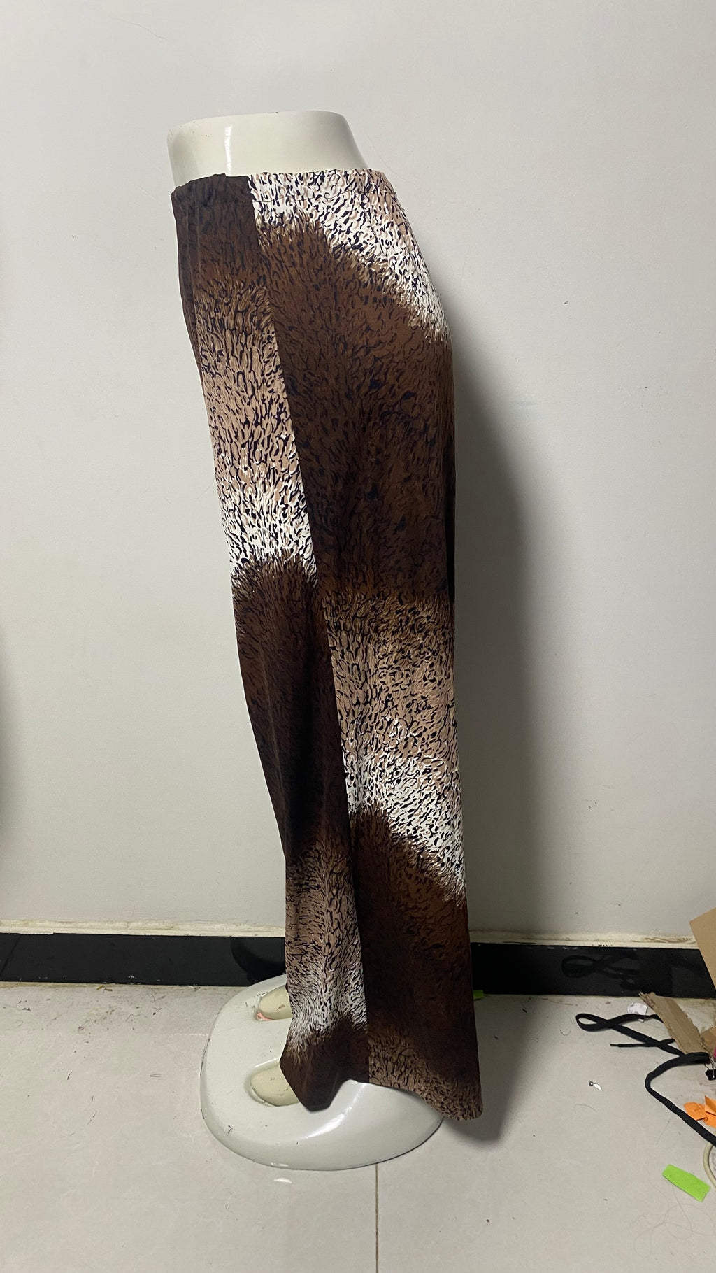 WOMENS PRINTED WIDE LEG PLAZO