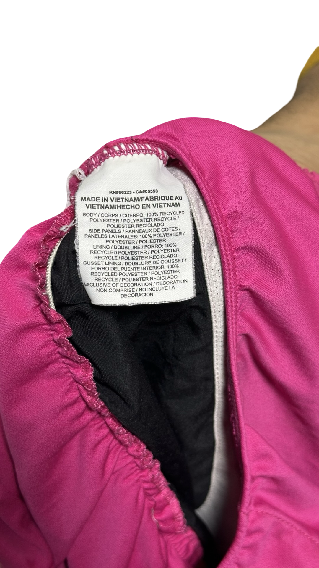 Nike Dri-Fit Women's Black And Pink Elastic Waist Gym Shorts Size Medium