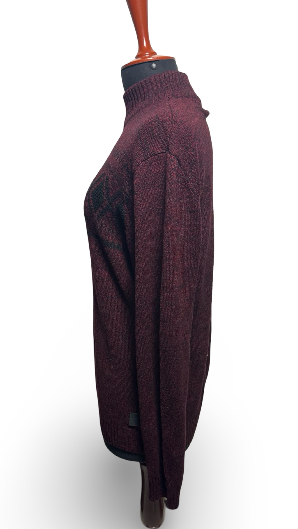 GUESS MENS Herren Pullover strickware maroon size xl