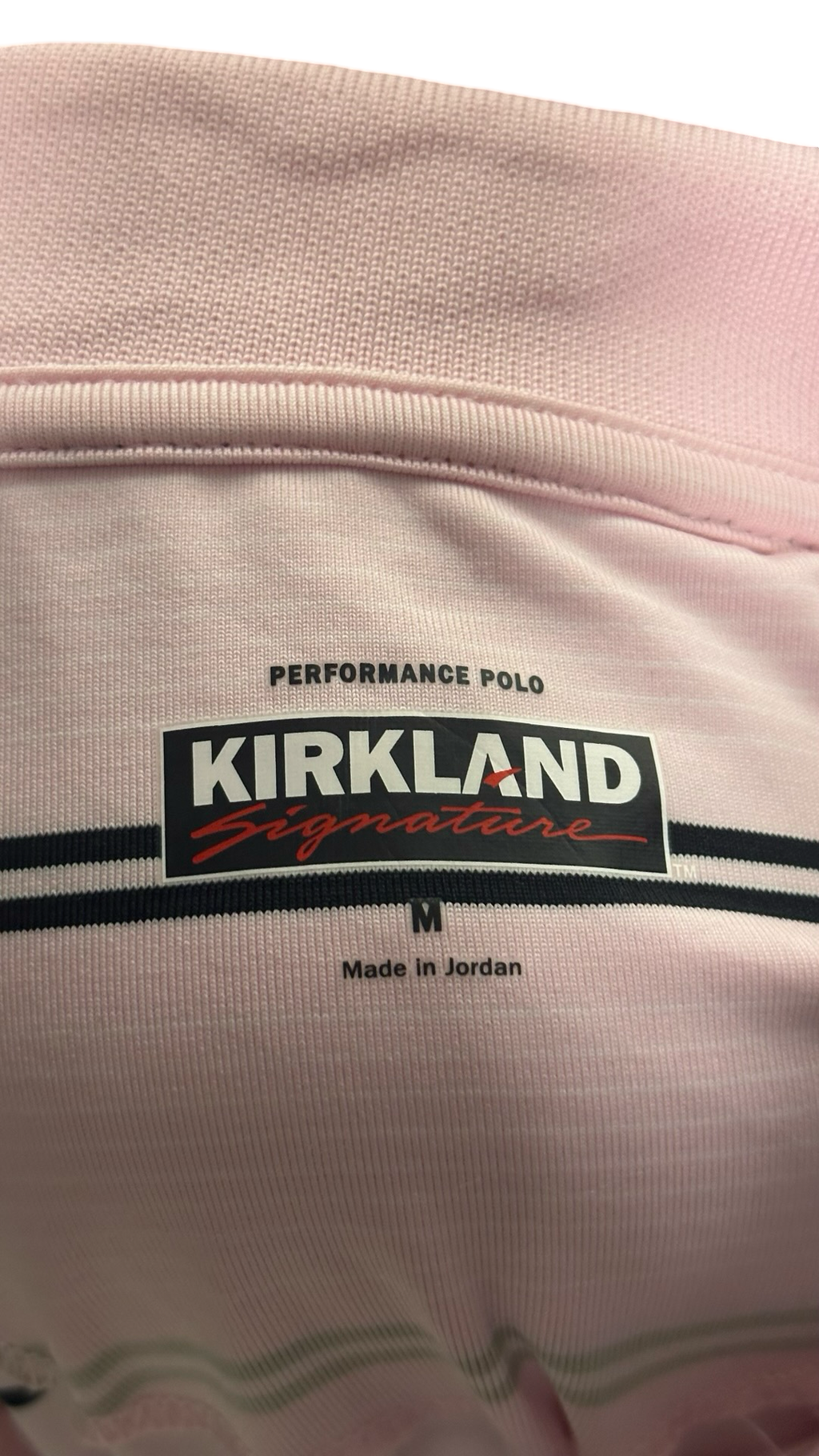 KIRKLAND SIGNATURE MENS PERFORMANCE 3 BUTTON POLO