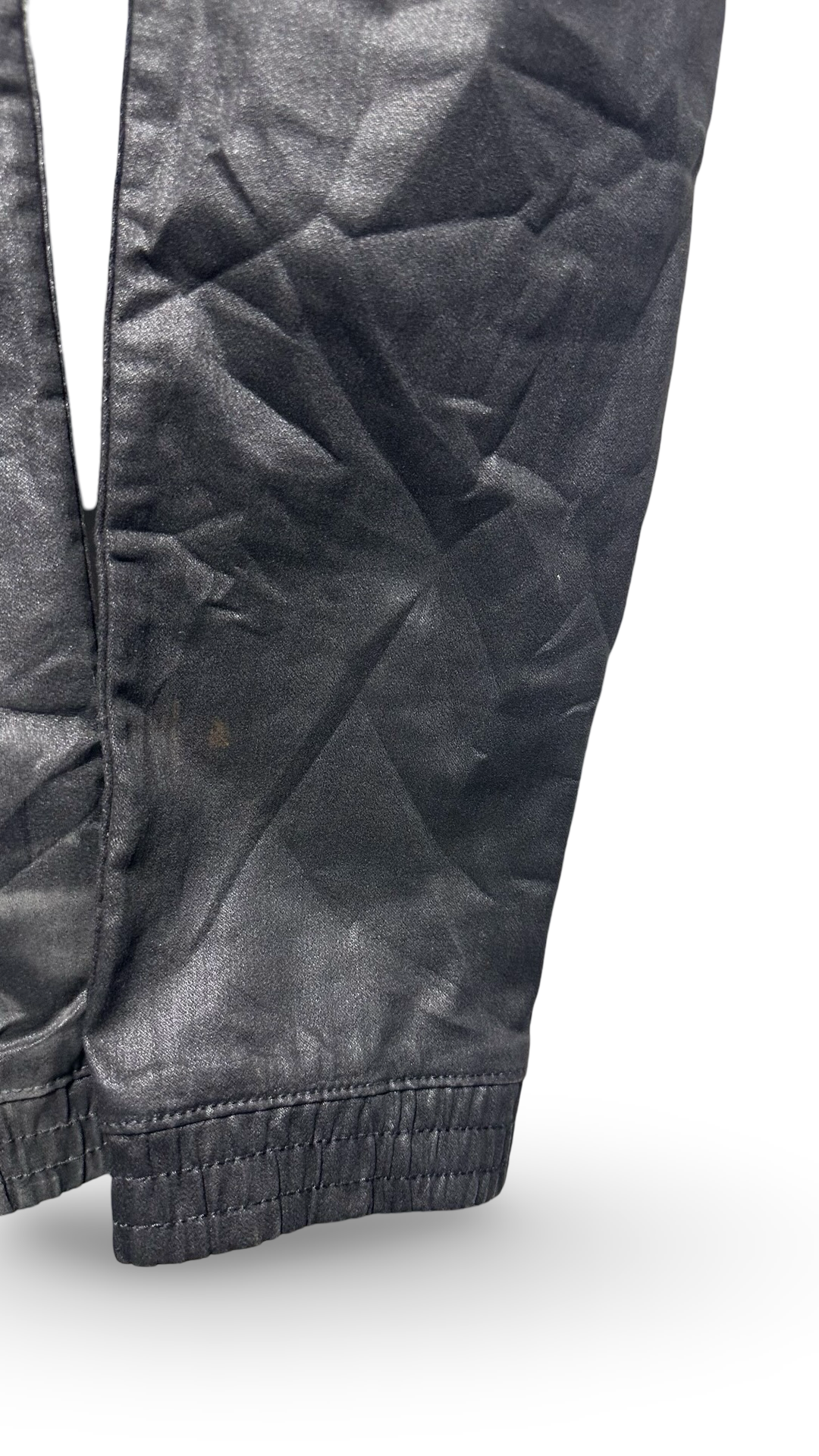 Kendall + Kylie The Jogger Coated Black Jeans Size XS Gathered Bottom