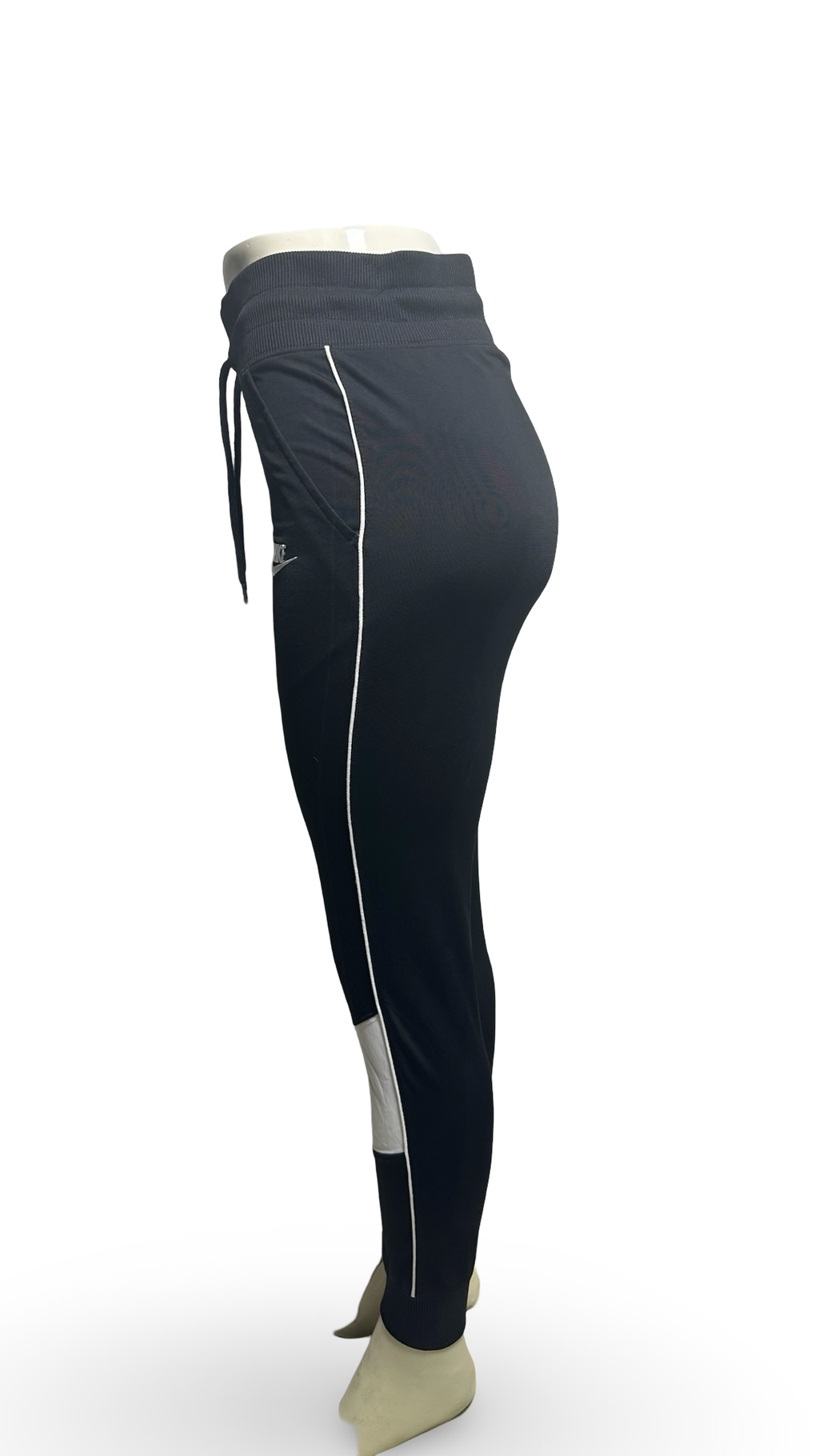 Nike Sportwear Heritage Track Pant Womens Black White Xs