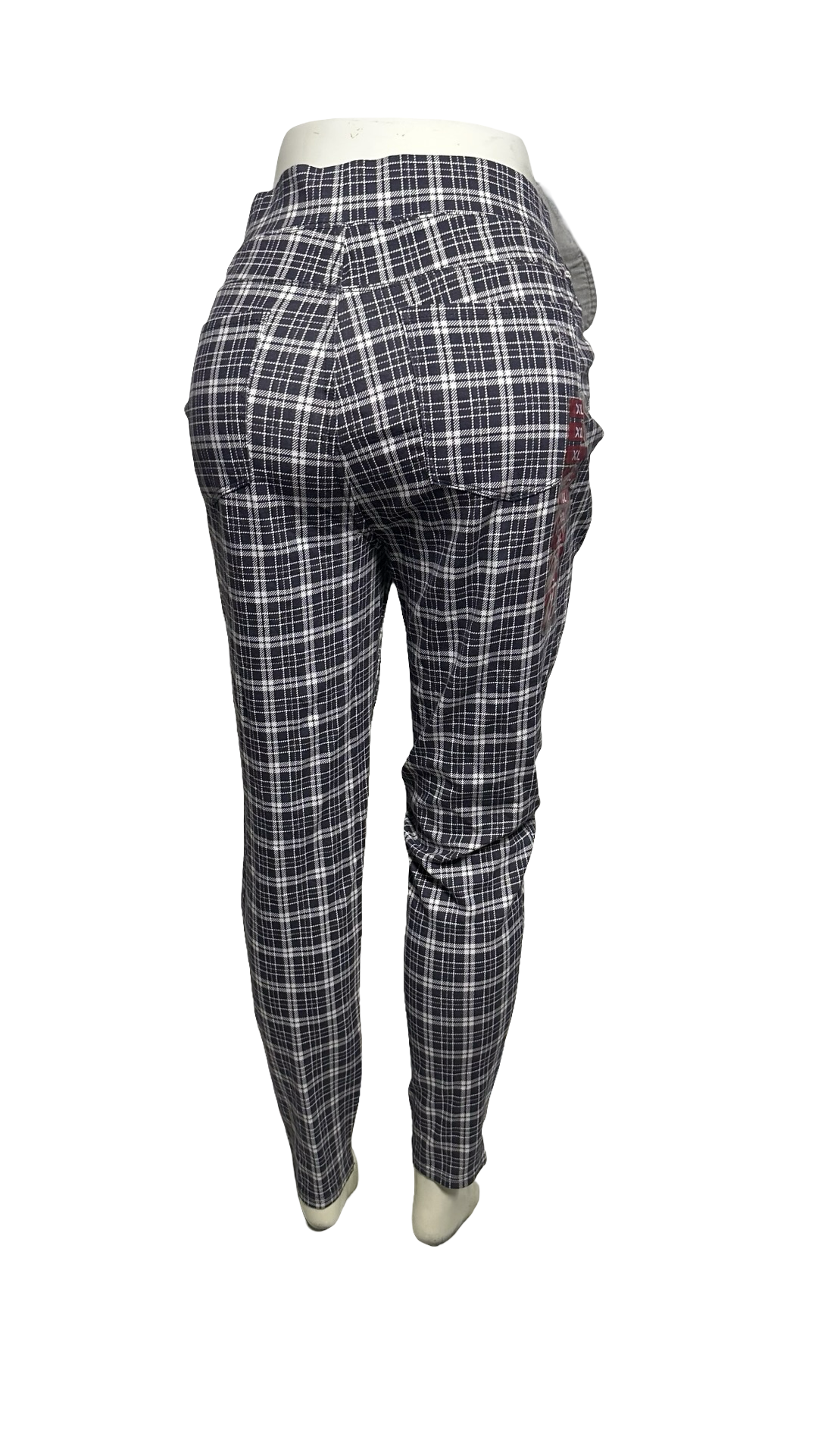 Seven Women’s checkered pant grey xl size new with tags