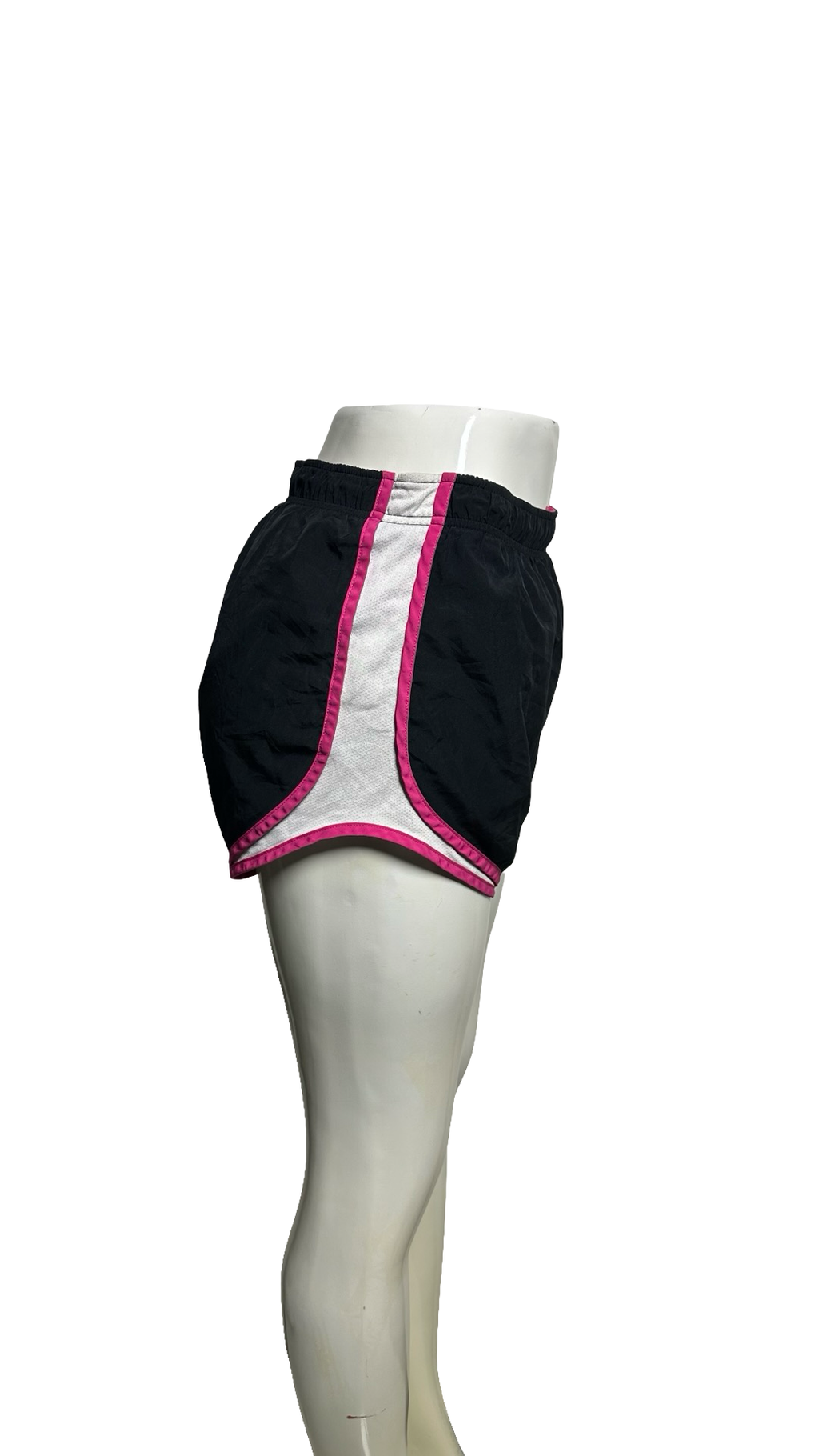 Nike Dri-Fit Women's Black And Pink Elastic Waist Gym Shorts Size Medium