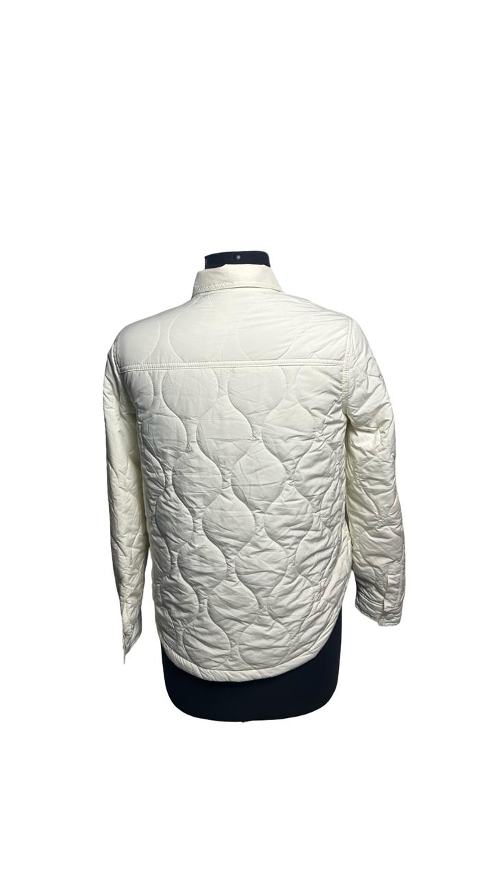 NWT women's quilted long sleeve jacket Love Tree Size M green moss color
