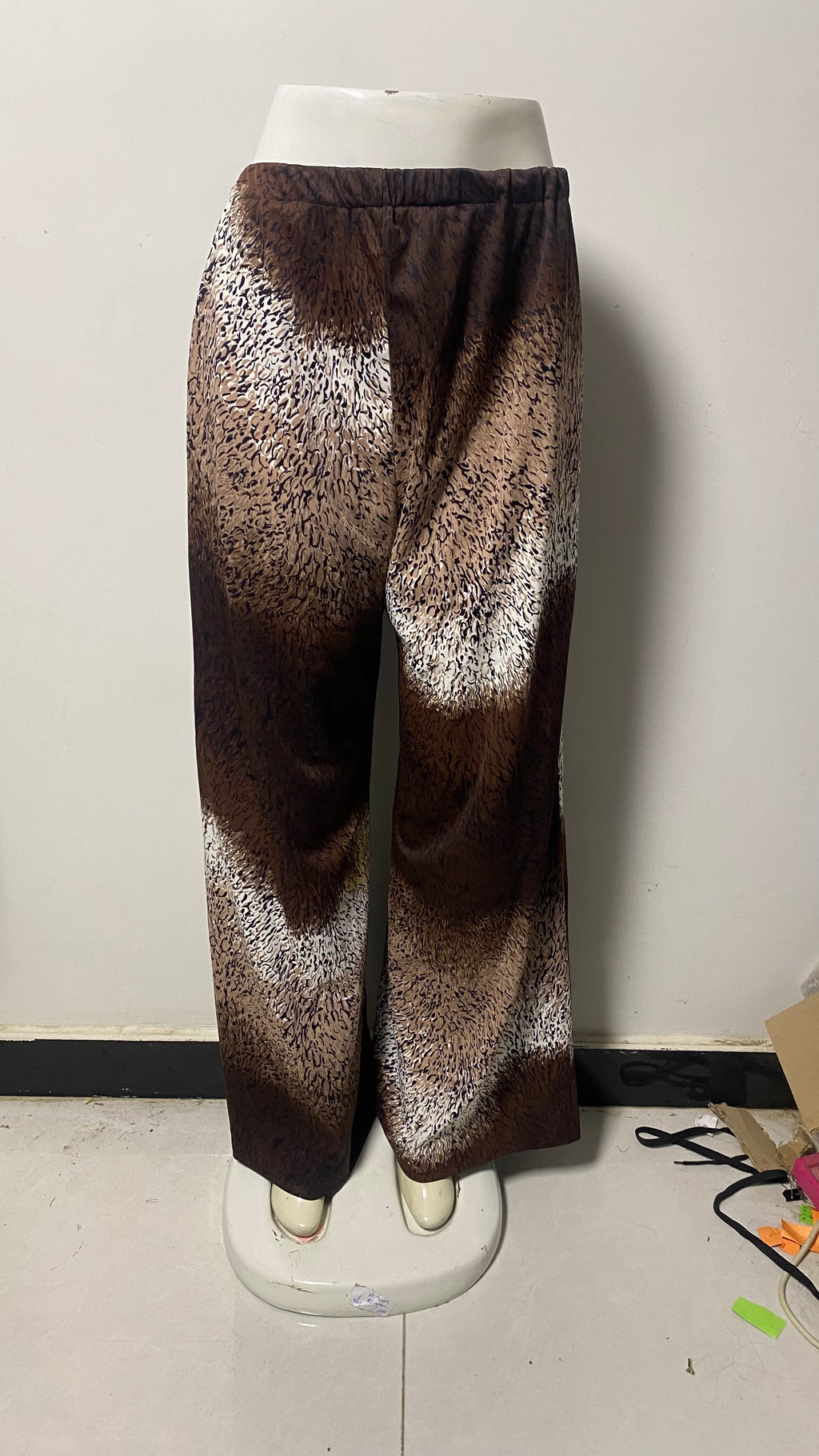 WOMENS PRINTED WIDE LEG PLAZO
