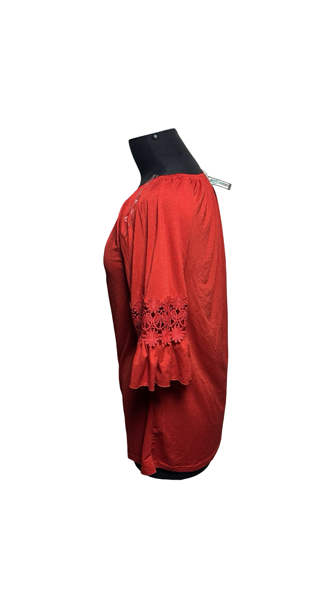 WIN WIN WOMENS RED BLOUSE NEW WITH TAGS