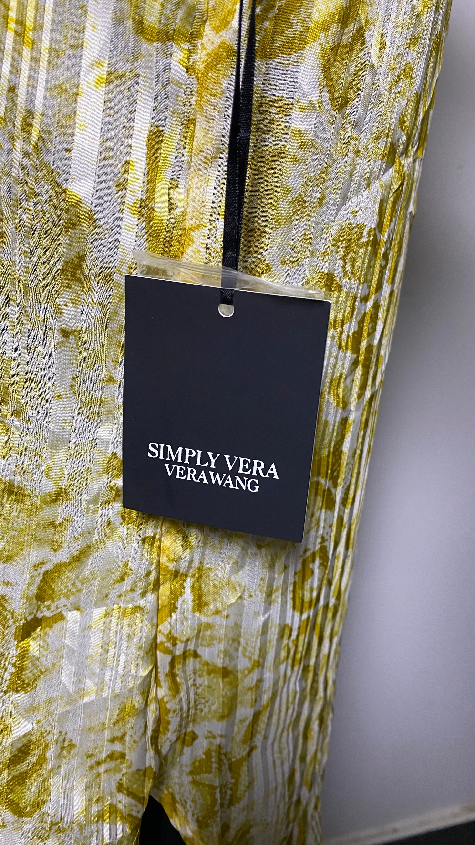 SIMPLY VERA WOMENS CHIFFON TIE UP BLOUSE