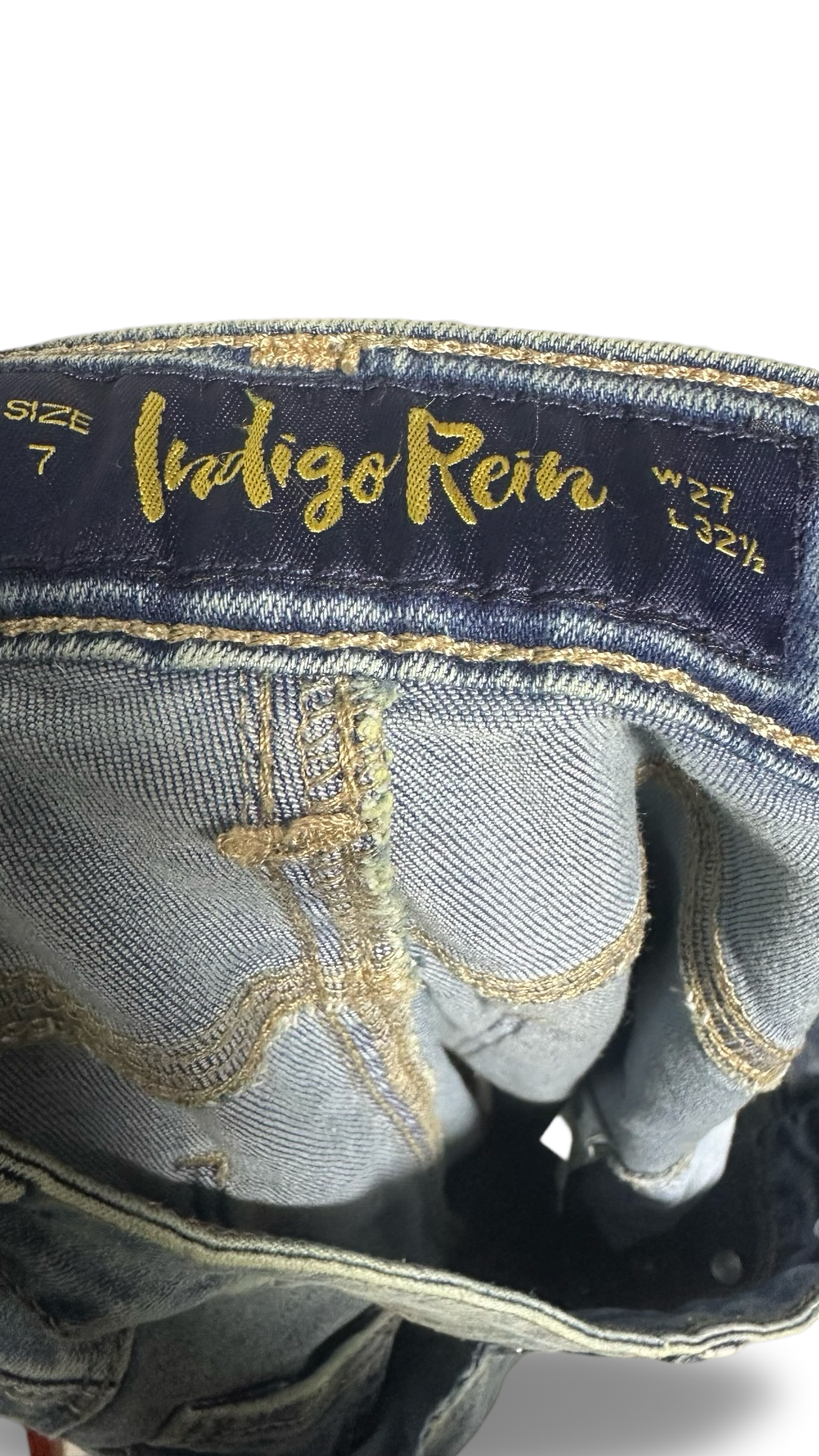 INDIGO REIN HIGH RISE FLARE JEANS