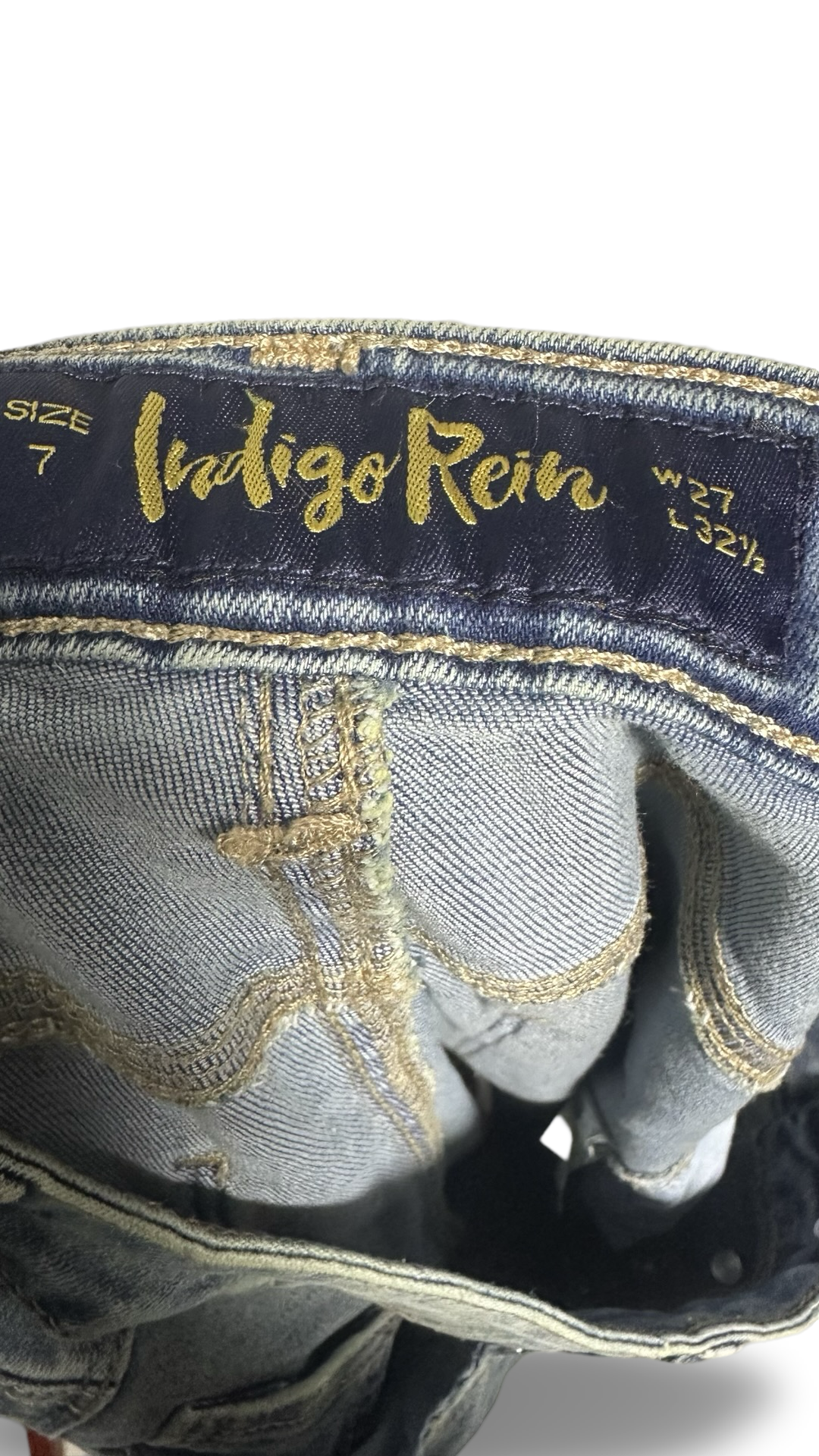 INDIGO REIN HIGH RISE FLARE JEANS