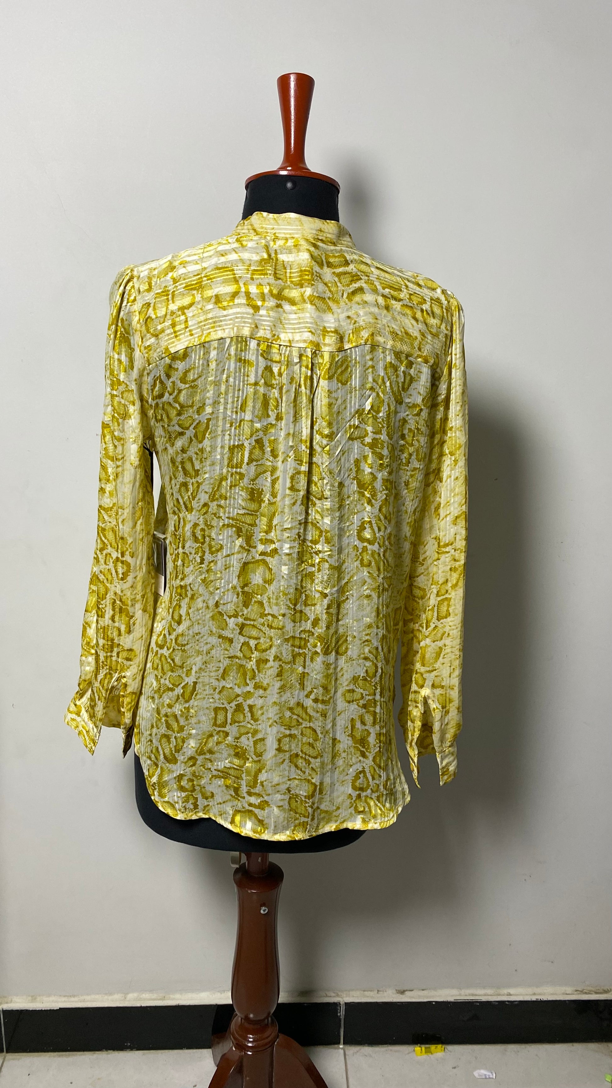 SIMPLY VERA WOMENS CHIFFON TIE UP BLOUSE