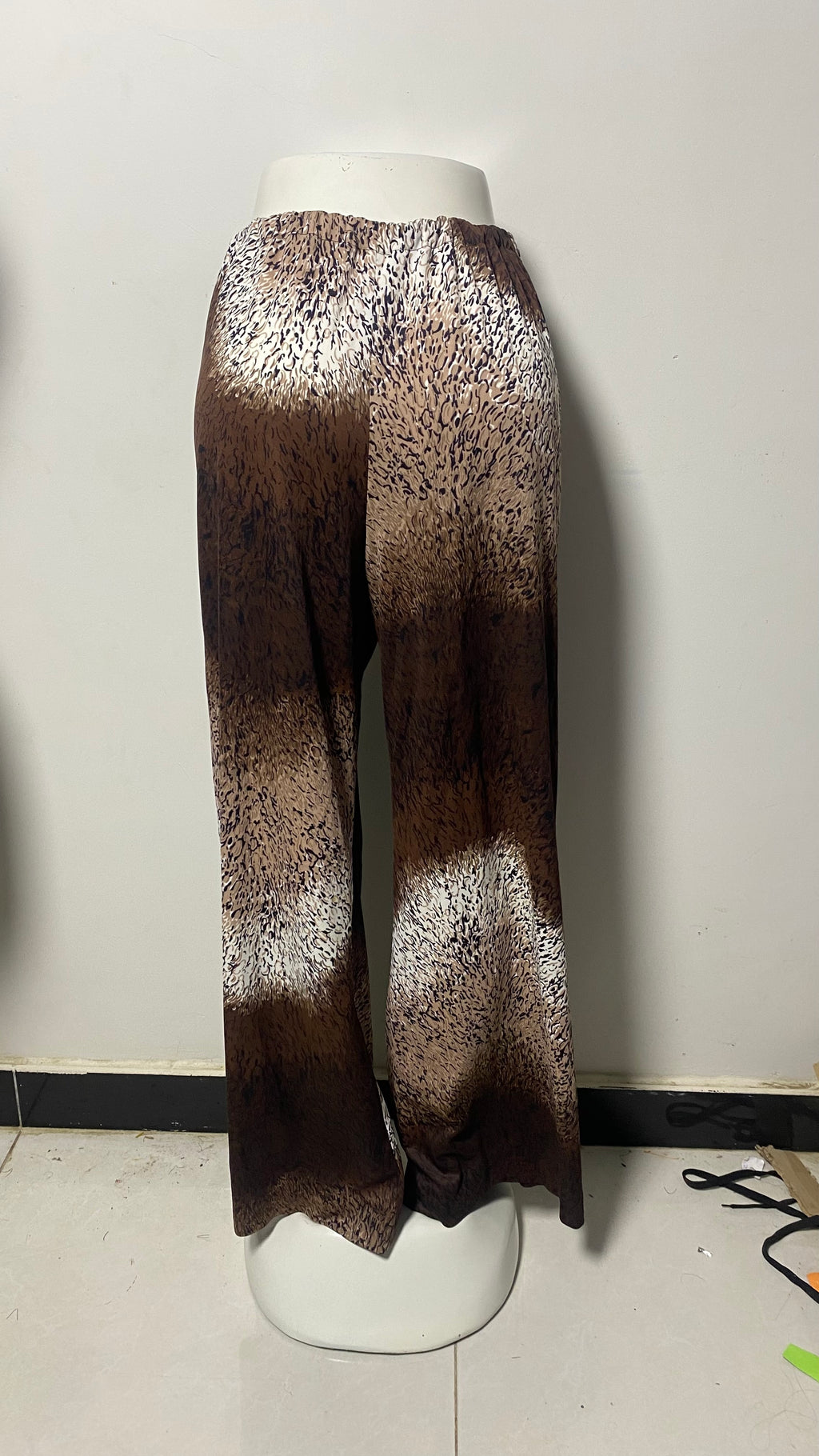 WOMENS PRINTED WIDE LEG PLAZO