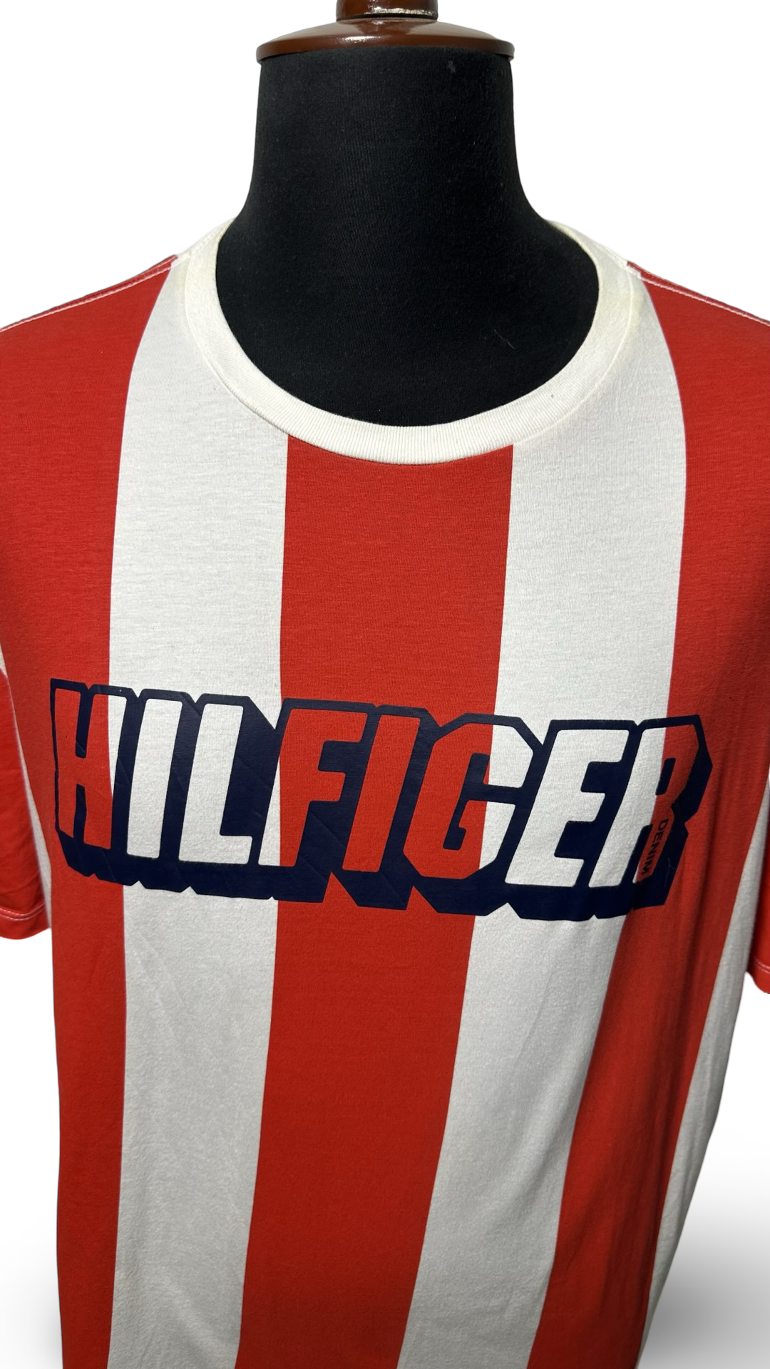 TOMMY HILFIGER VERTICAL STRIPES MENS T-SHIRT