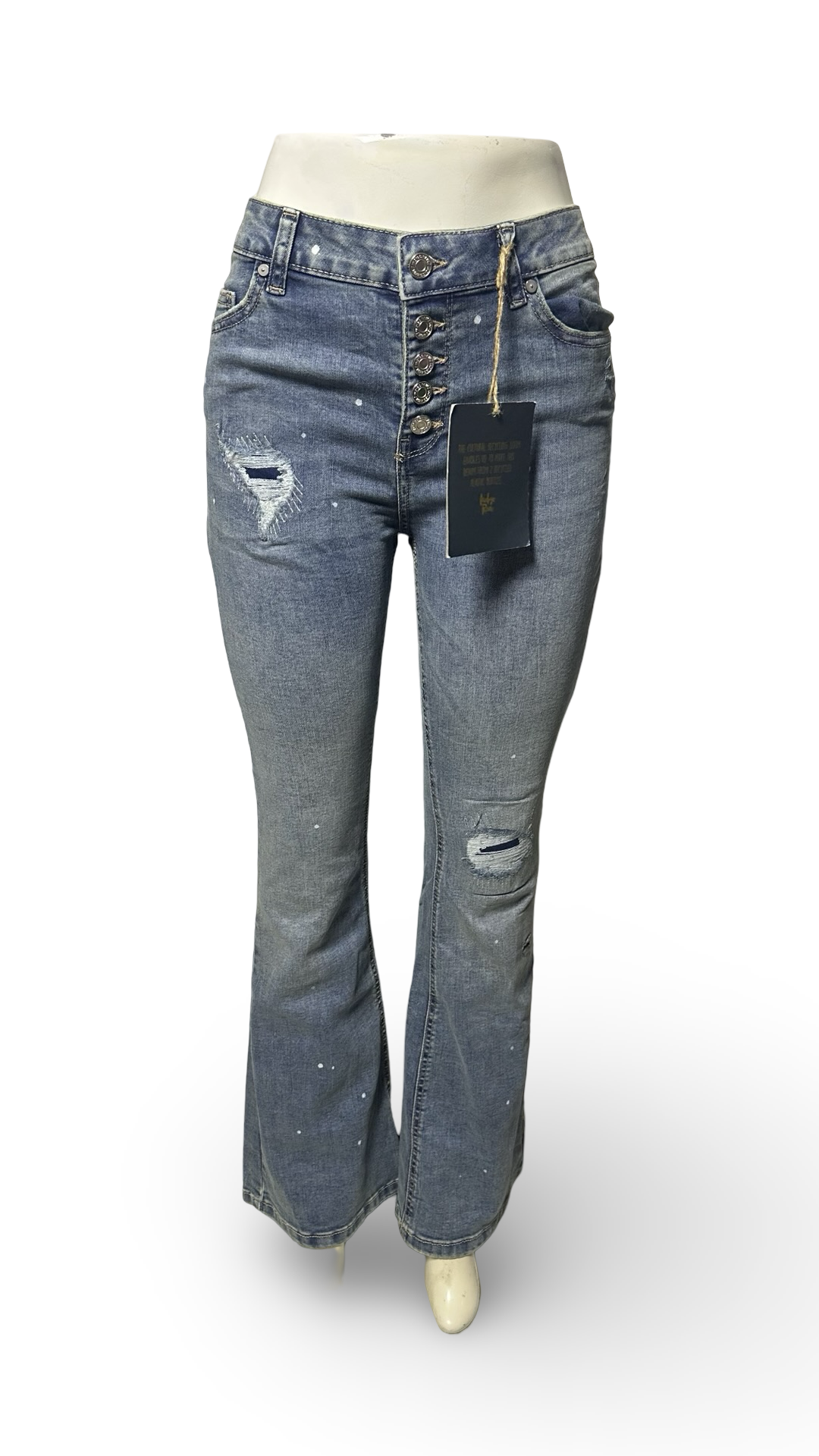 INDIGO REIN HIGH RISE FLARE JEANS