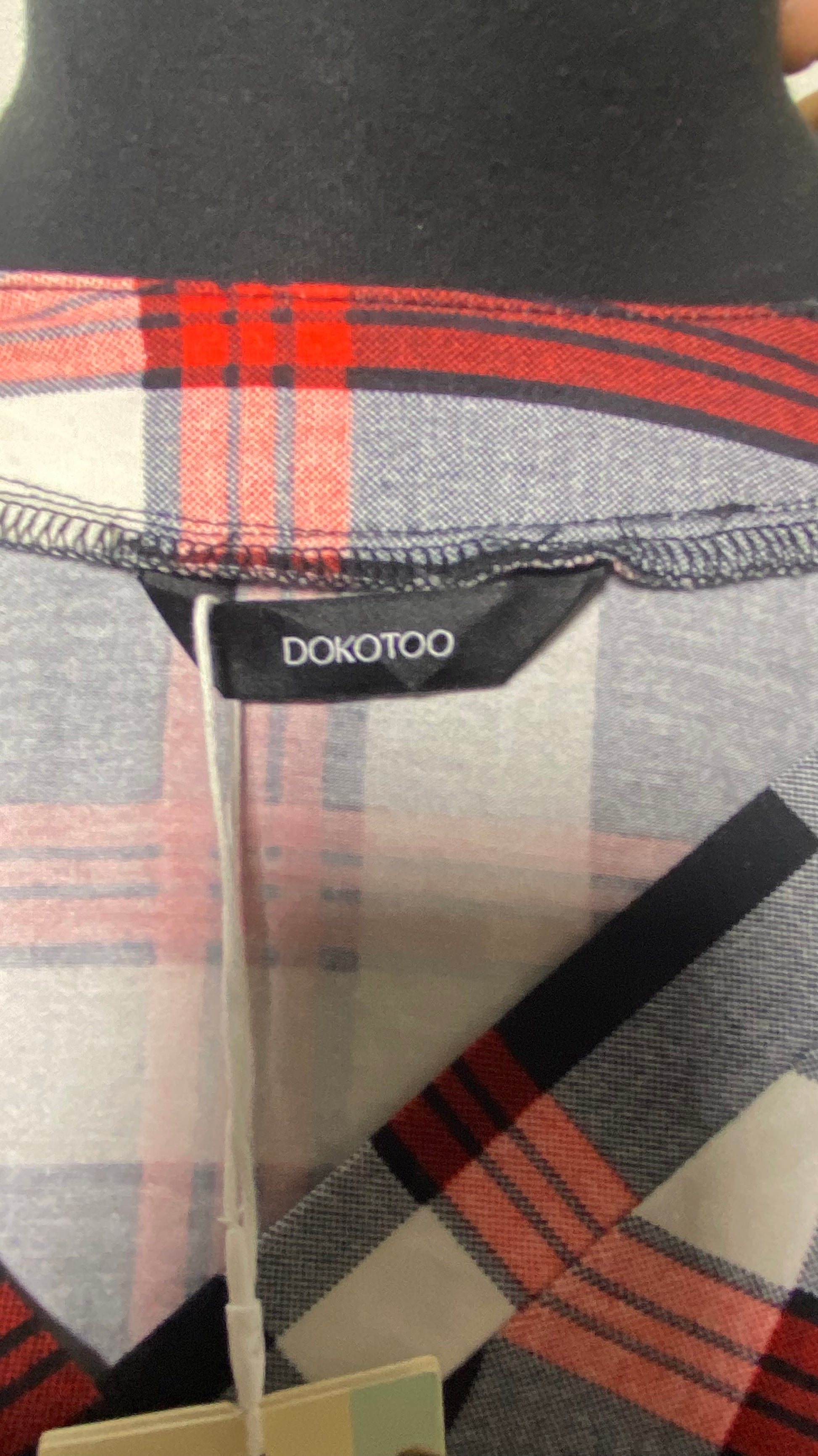 DOKOTOO WOMENS CHECKERED TOP