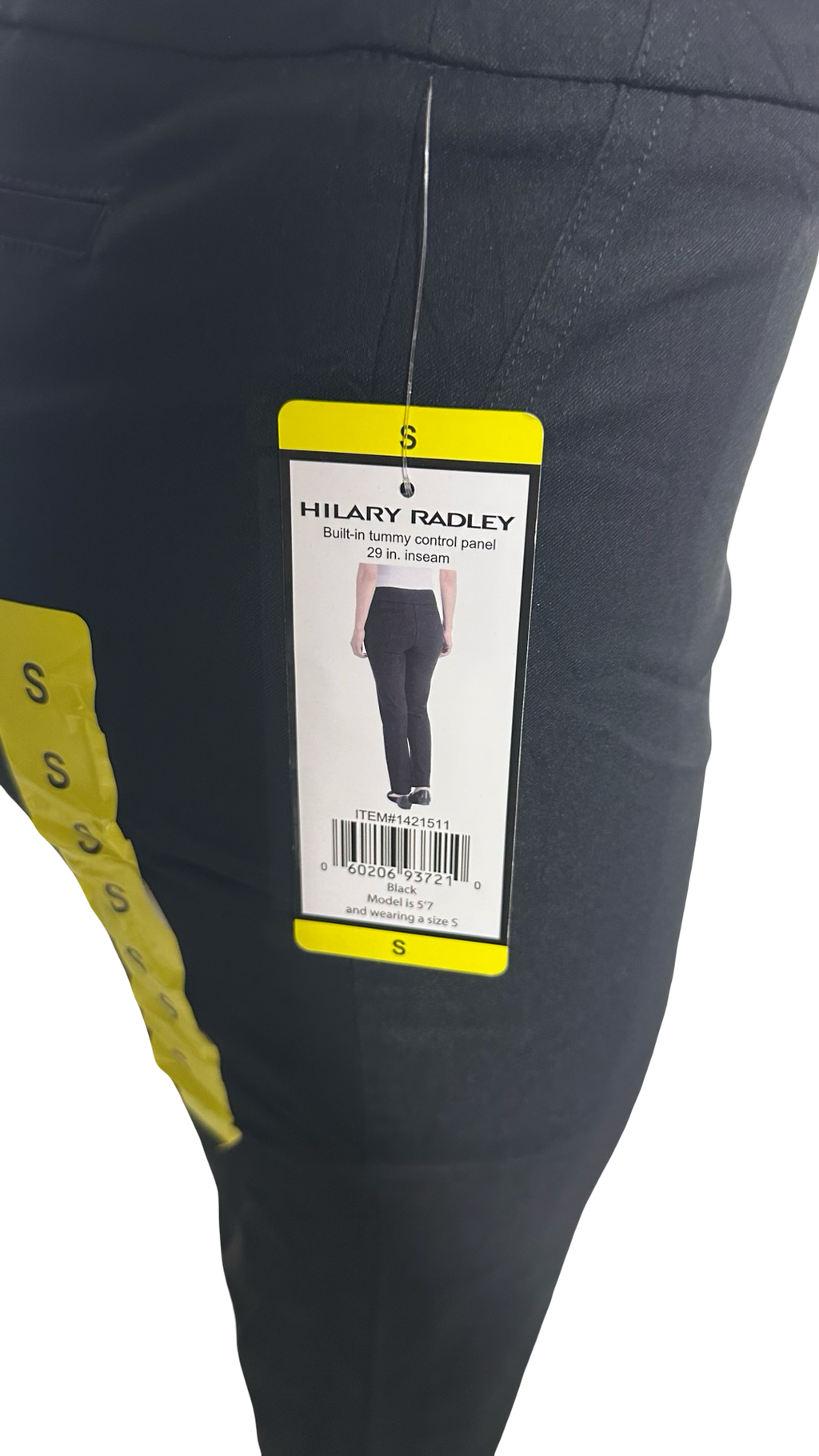 Hilary Radley women’s elastic pant black size small NWT