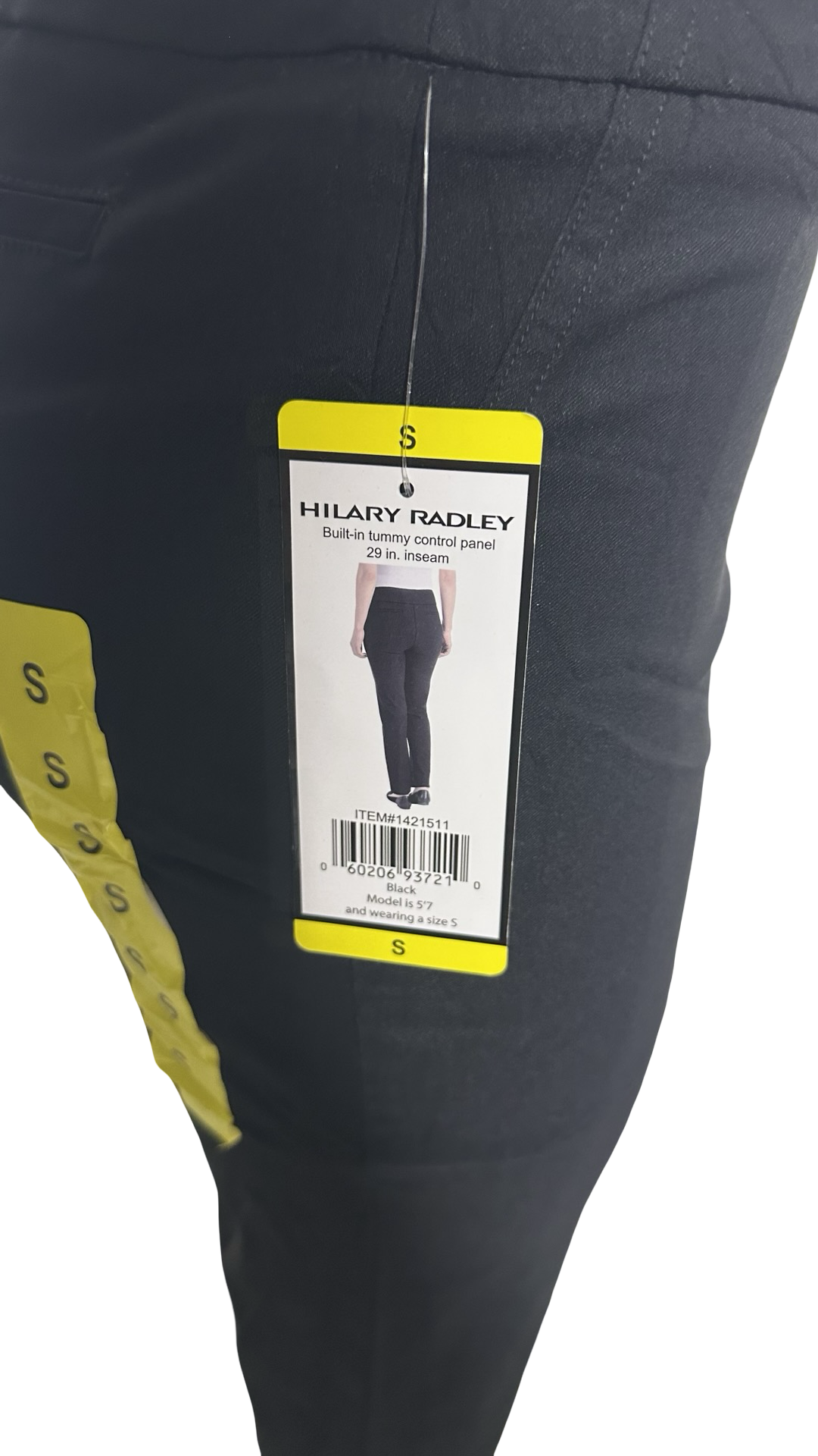 Hilary Radley women’s elastic pant black size small NWT