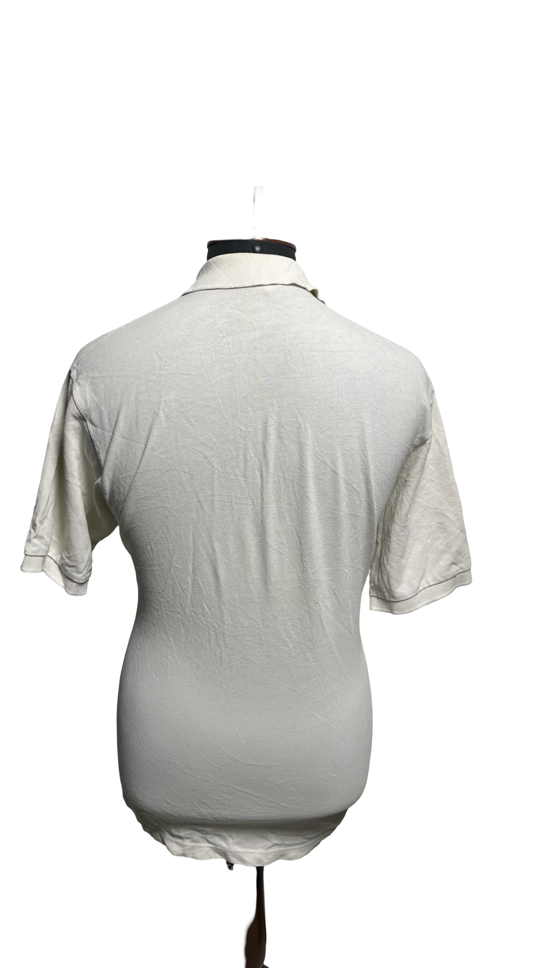 Men Burberry London Polo Shirt Button Front Tee T-shirt Top White Checker Large