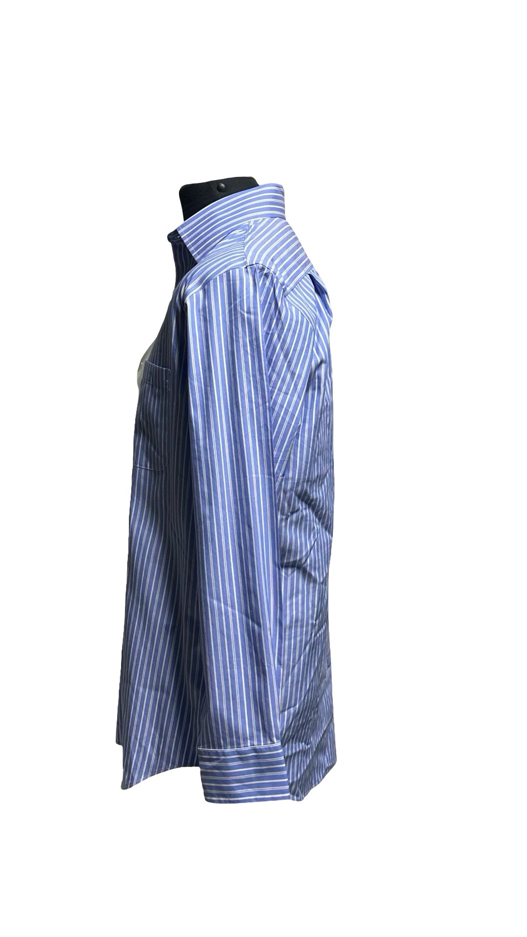 NWT Croft & Barrow Dress Shirt Men's 15.5 - 32/33 Blue w Stripes Cotton MSRP $60NWT
