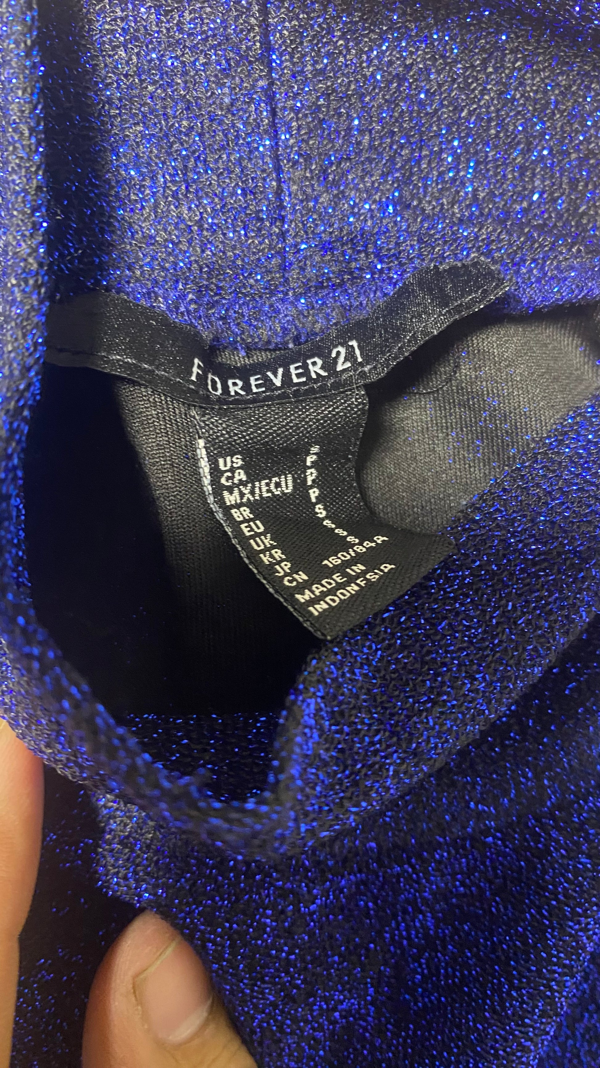FOREVER 21 WOMENS MOON LIGHT CROP TOP