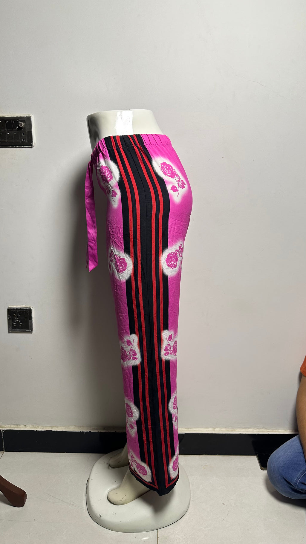 Victoria's Secret Satin Pajama Lounge Pink Rose PJ Sleep Pants Size XSmall
