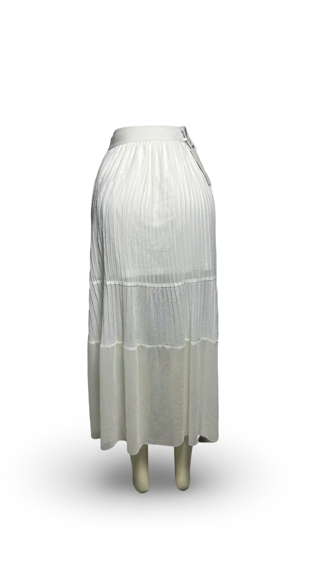 LUCKY PARIS WOMENS MAXI SKIRT WHITE
